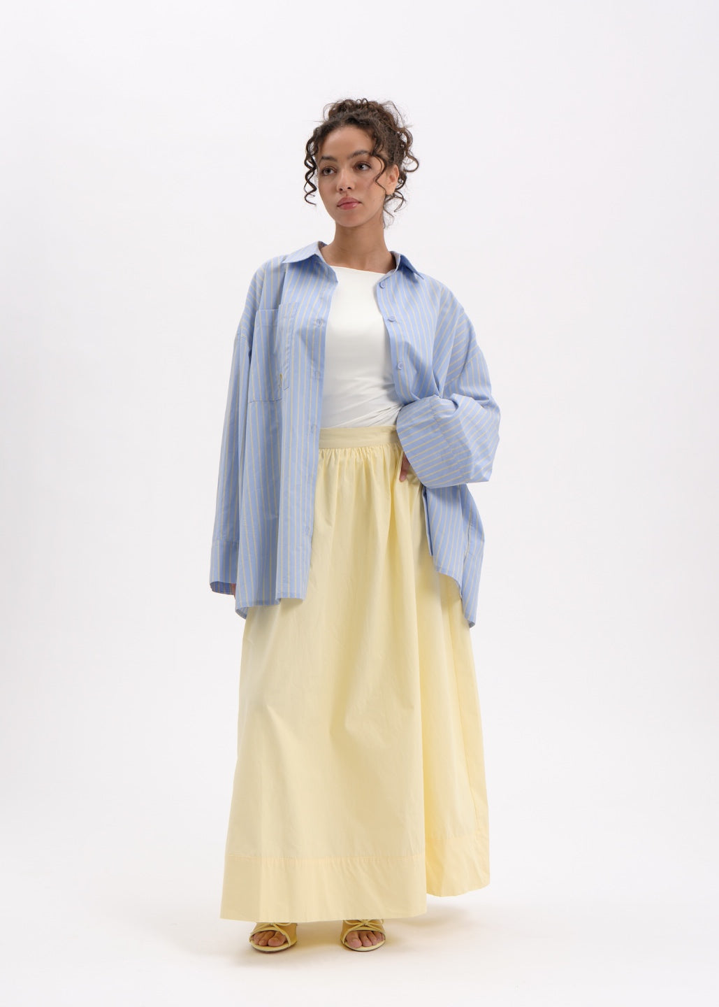 Oversized skirt summer lemon