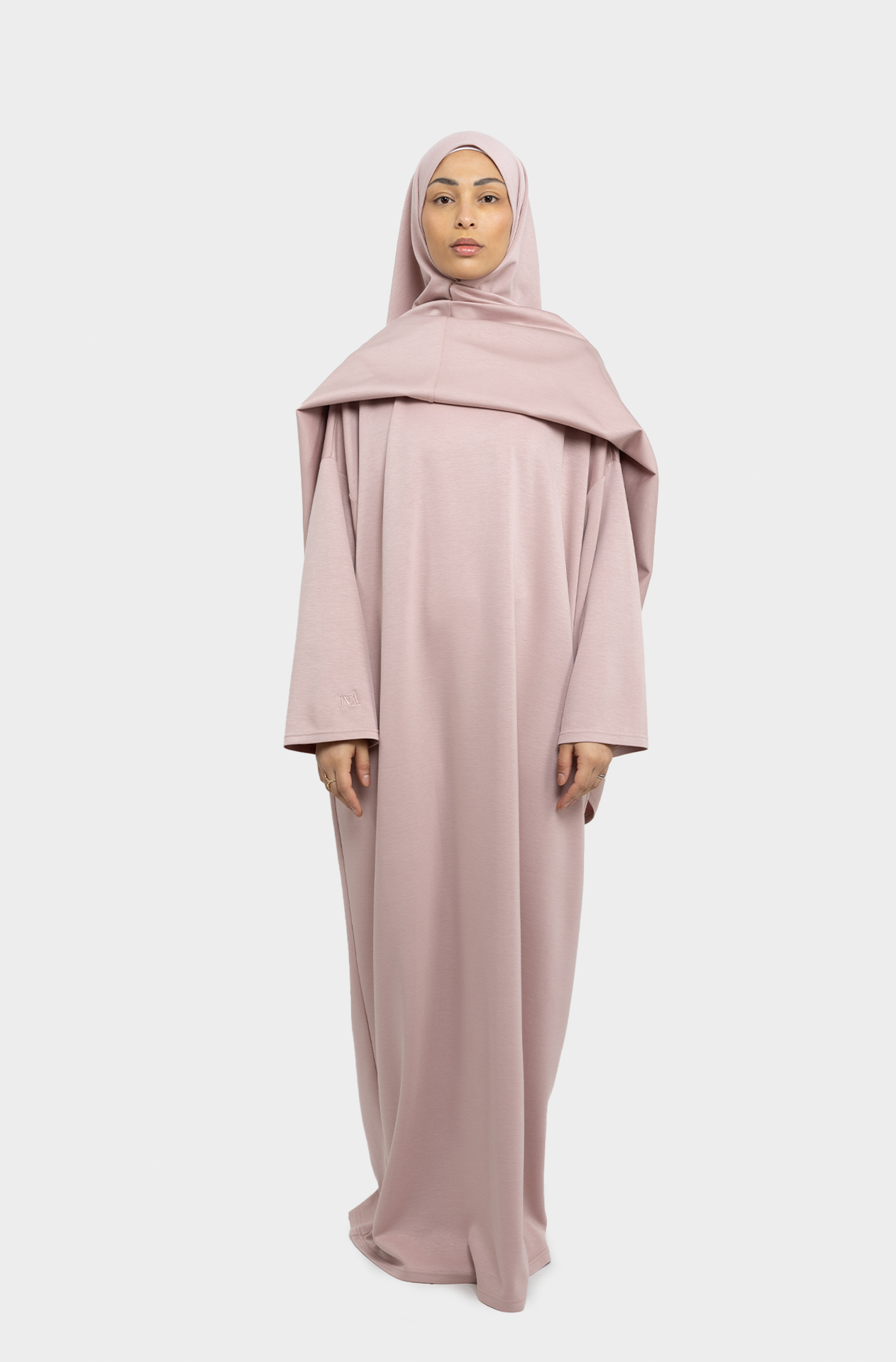 Tahara pink Abaya Khimar Set