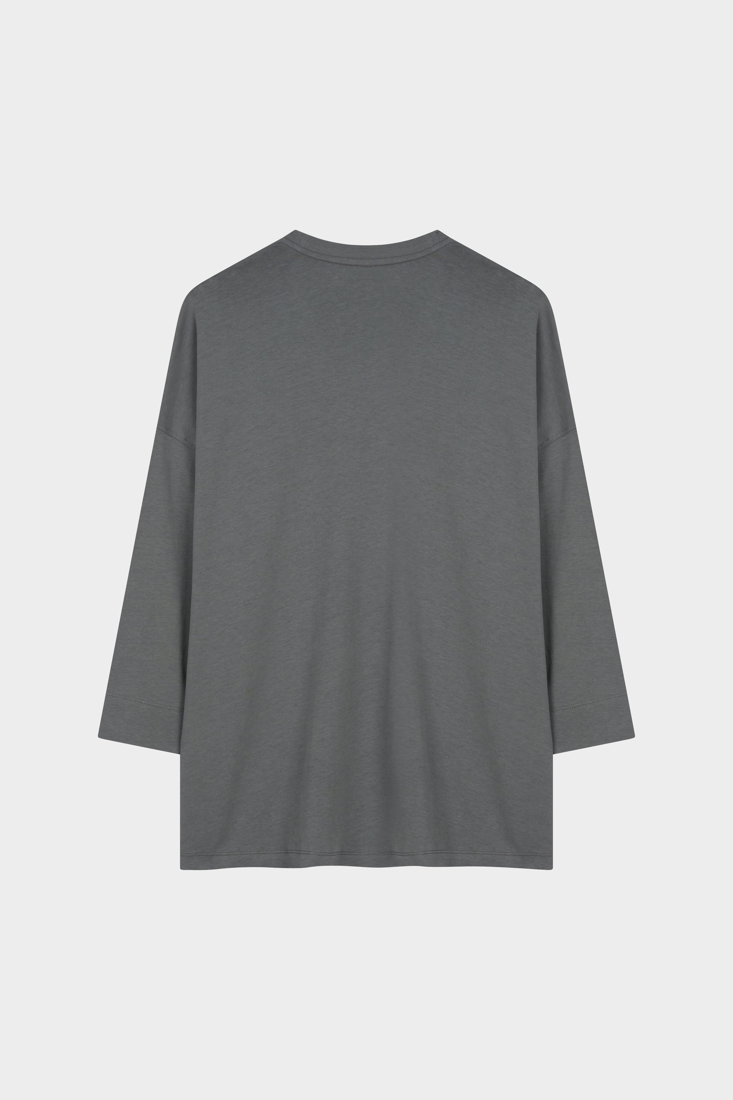 T-shirt oversize Metal gris JNA