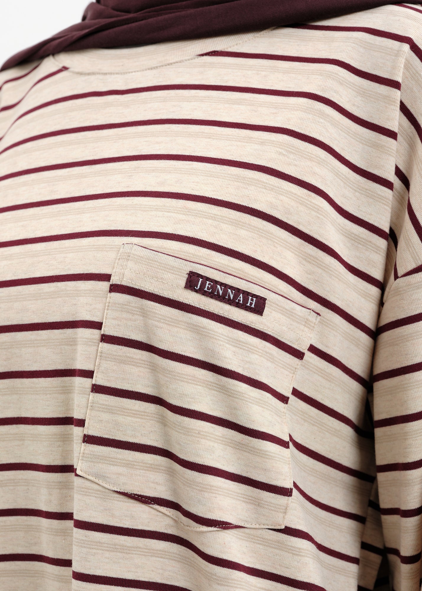 T-shirt slouchy bordeaux