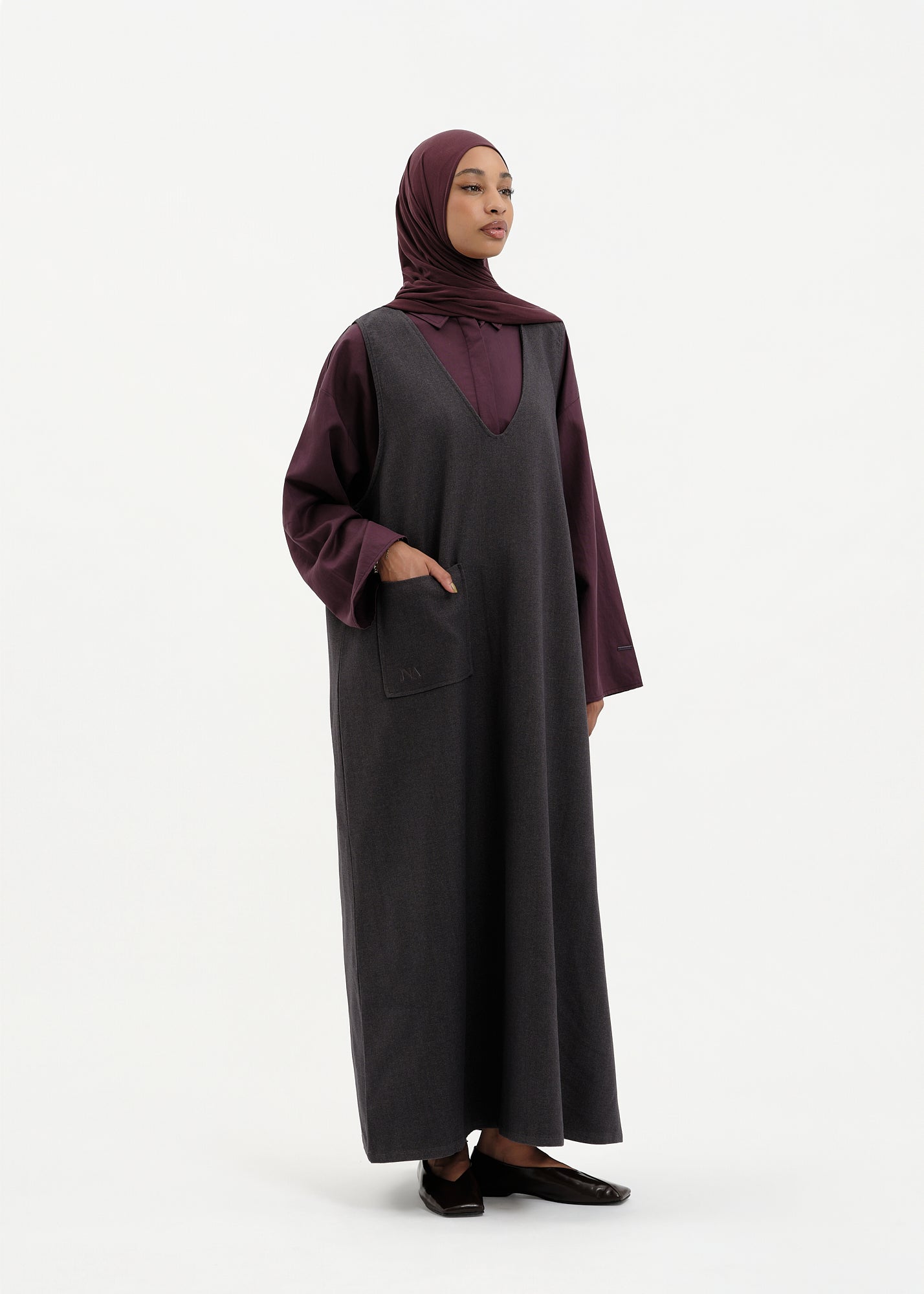 Robe sans manches grey