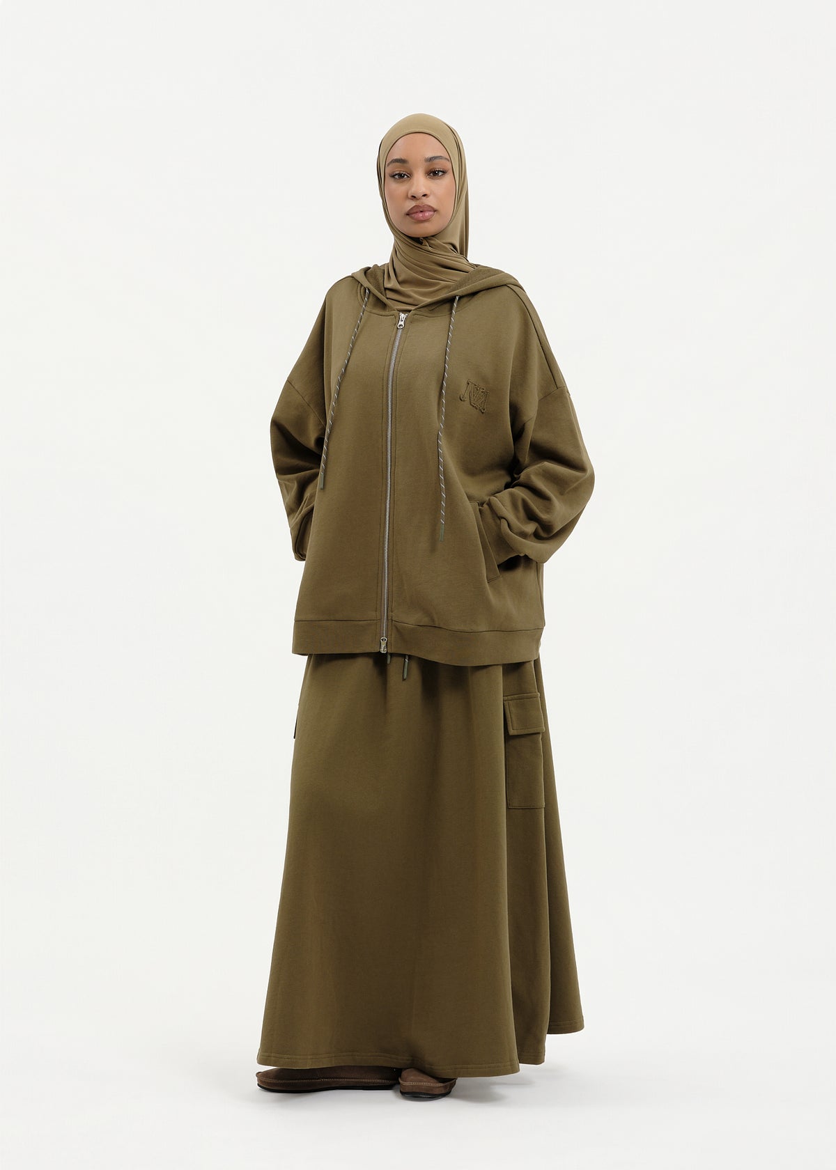 Sweat slouchy kaki