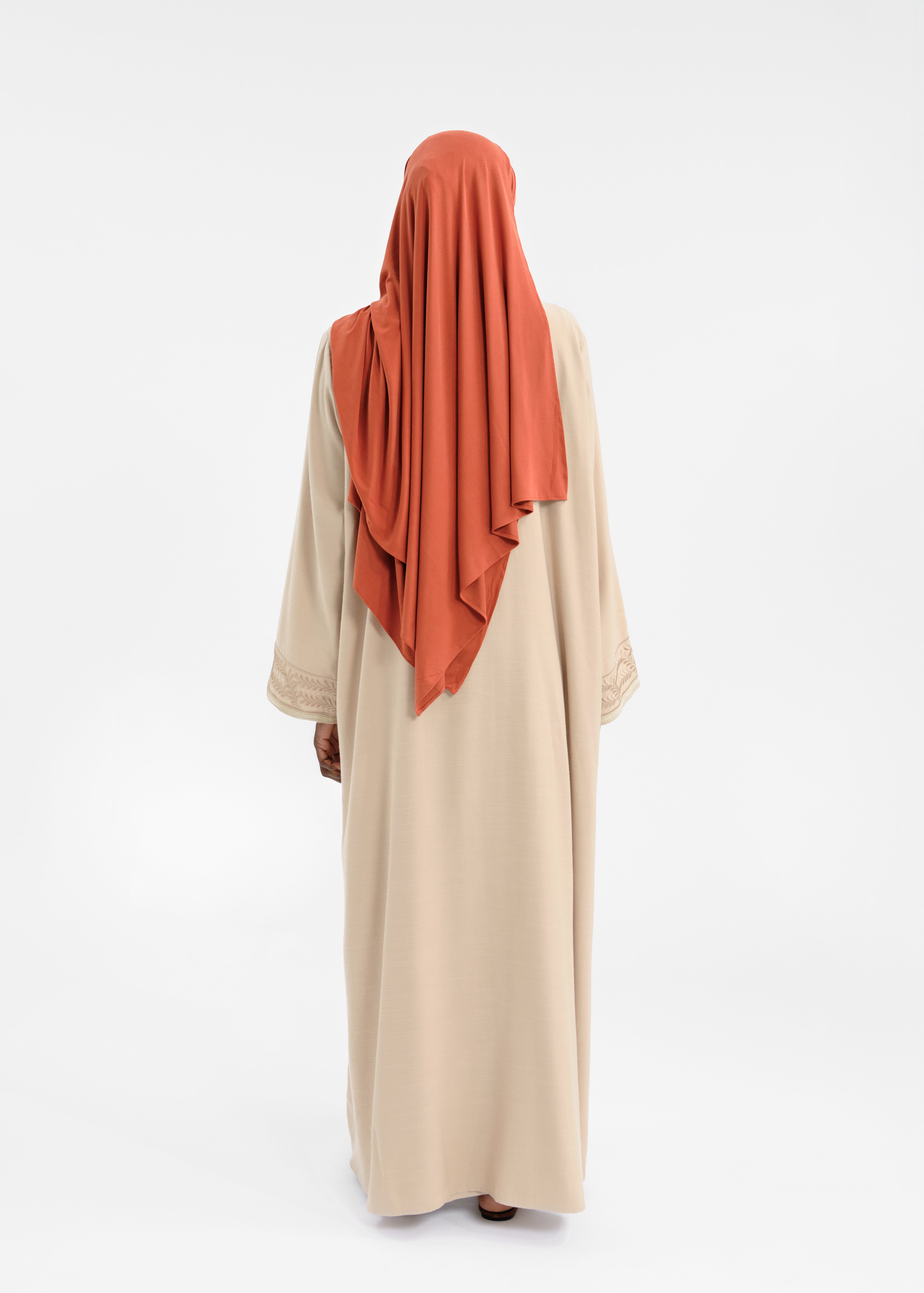 Abaya set safsaf beige