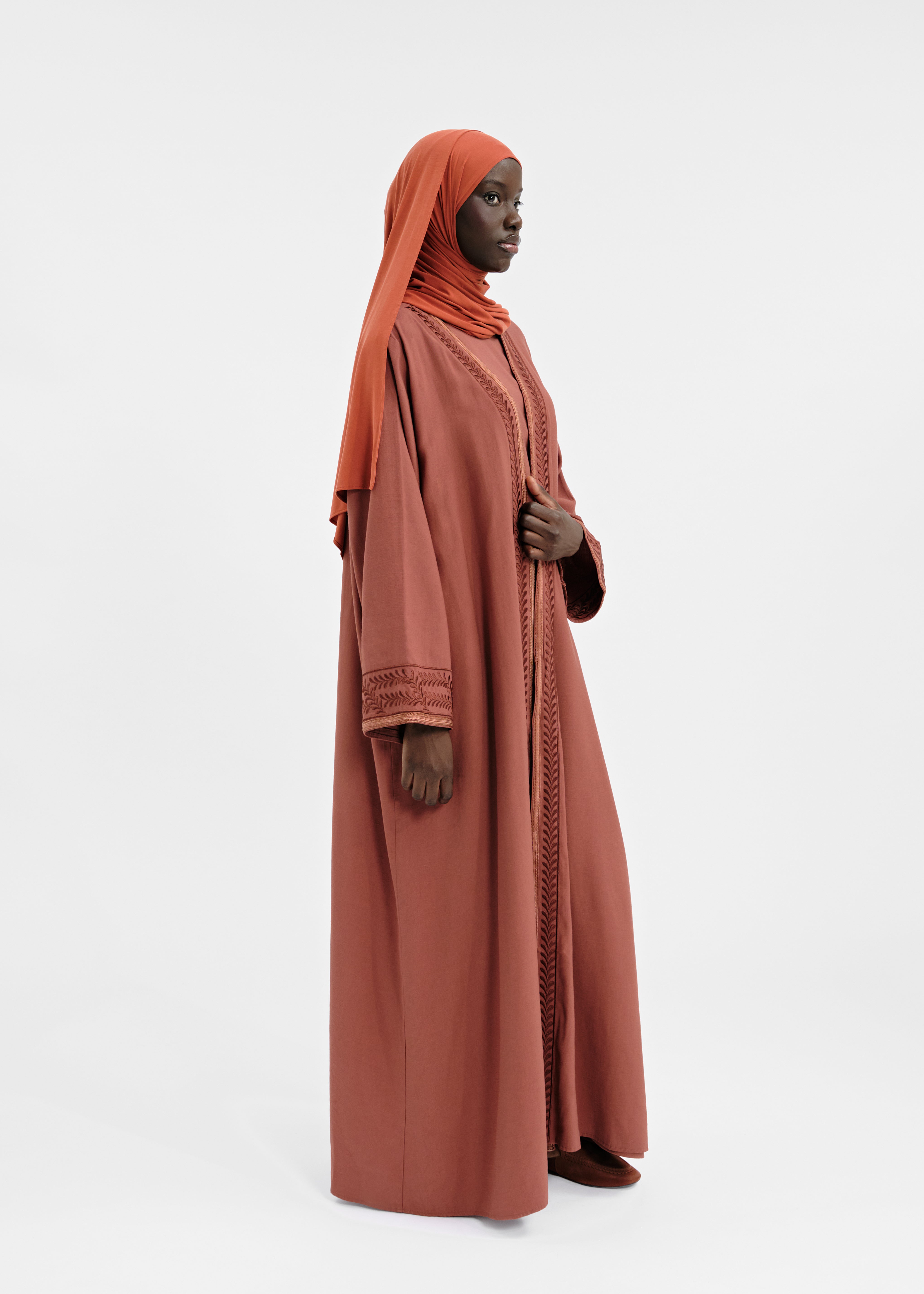 Abaya set terracotta