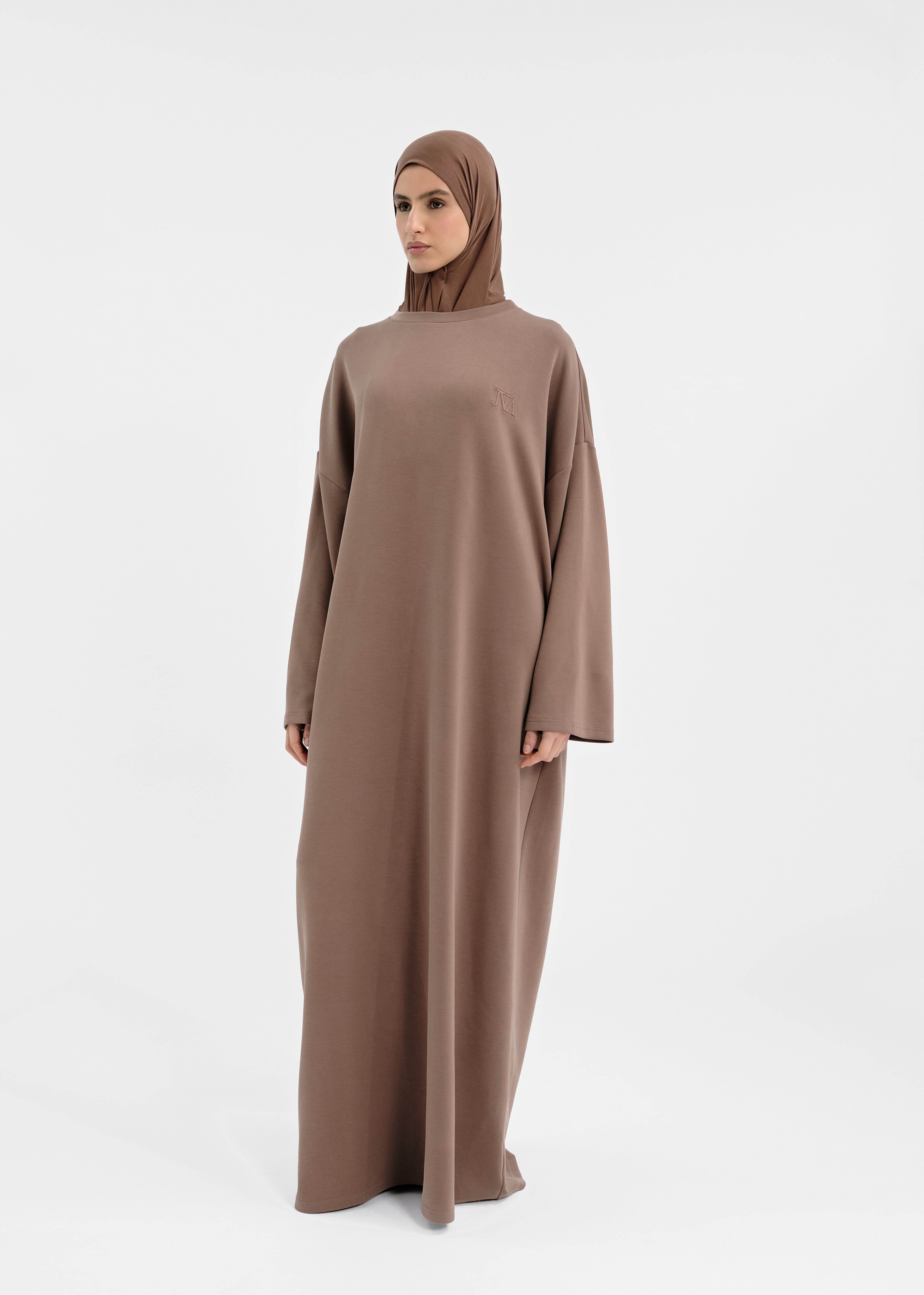 Over modal dress chocolate