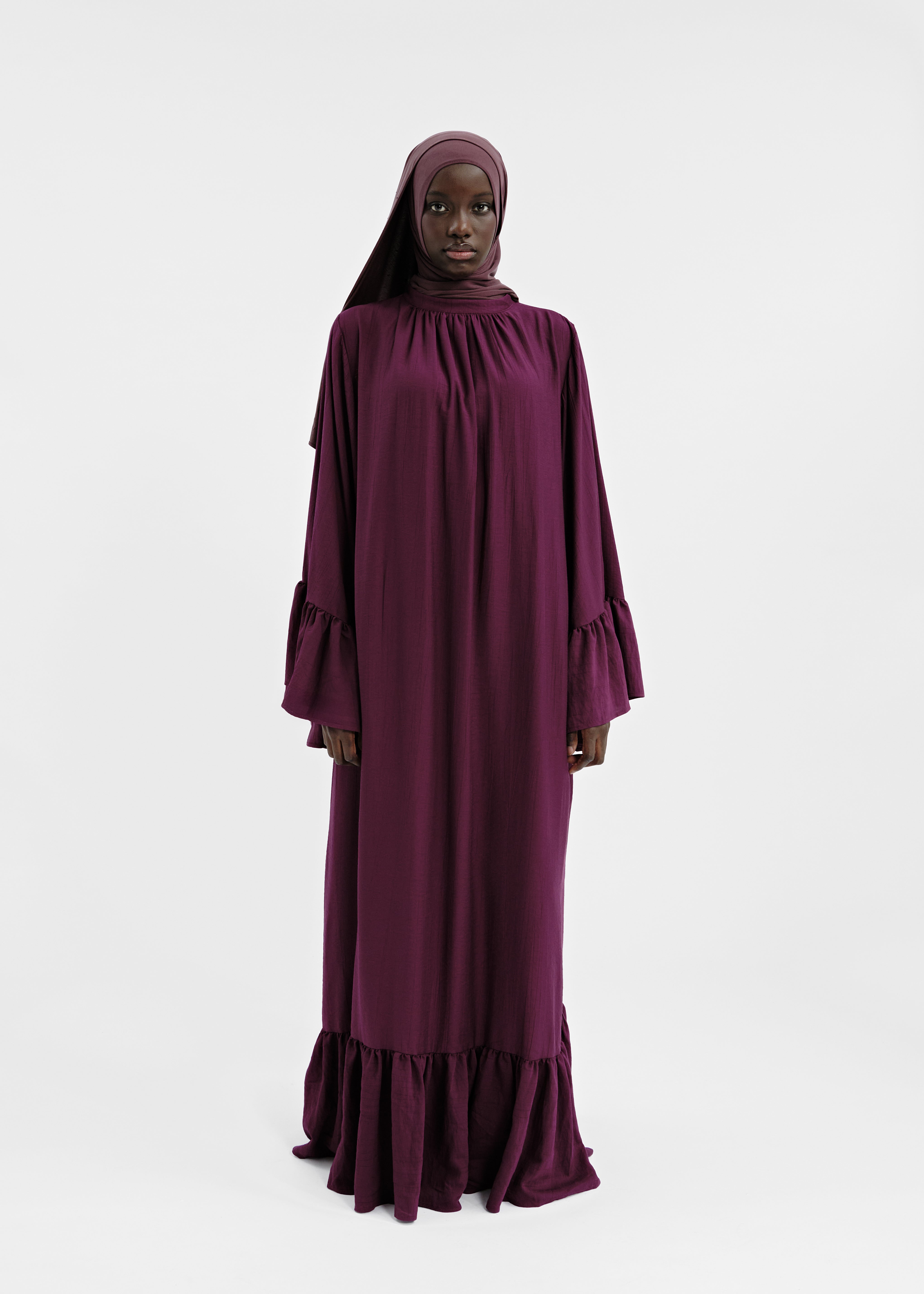 Yasmine dress burgundy