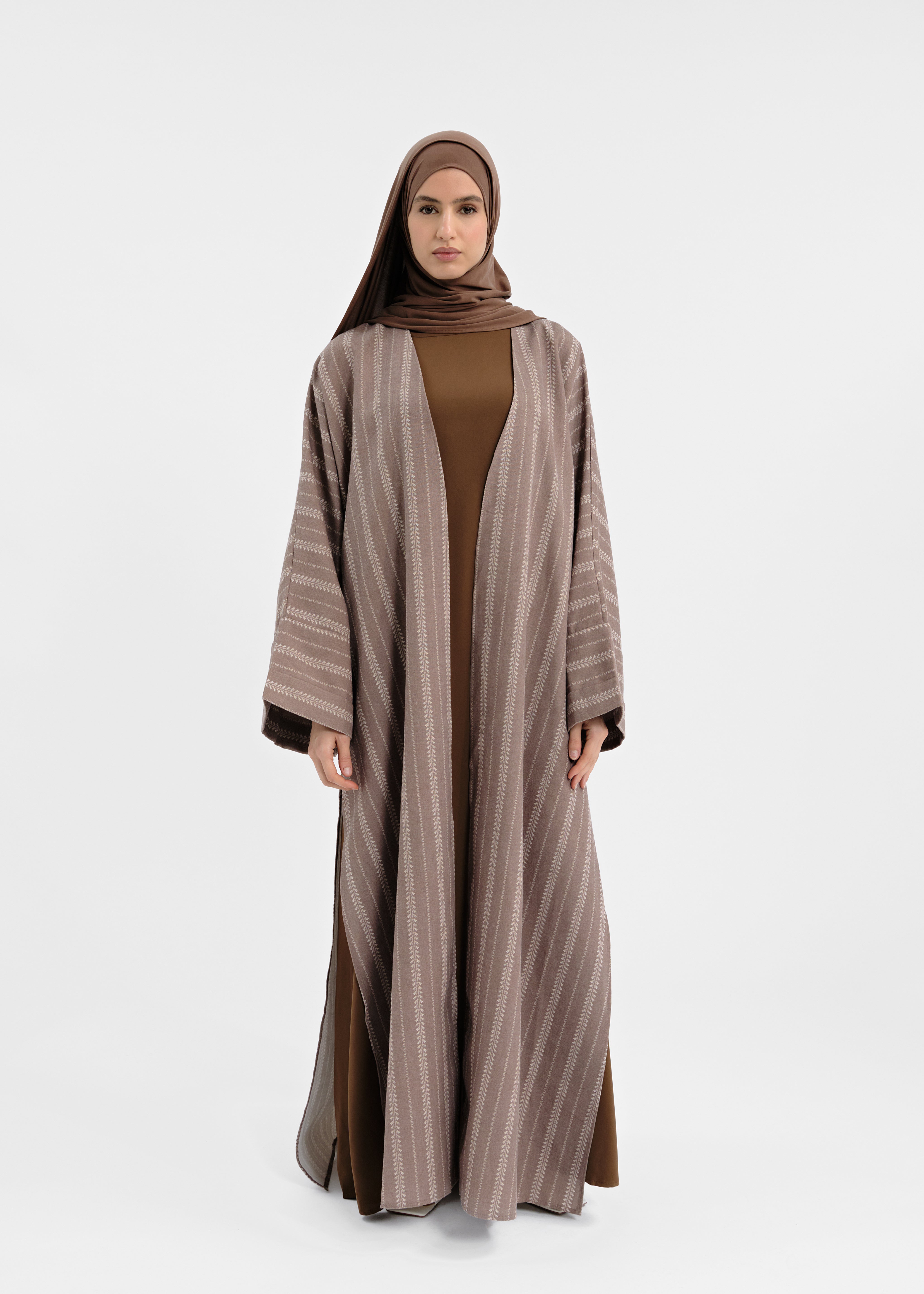 Abaya set Douiret marron
