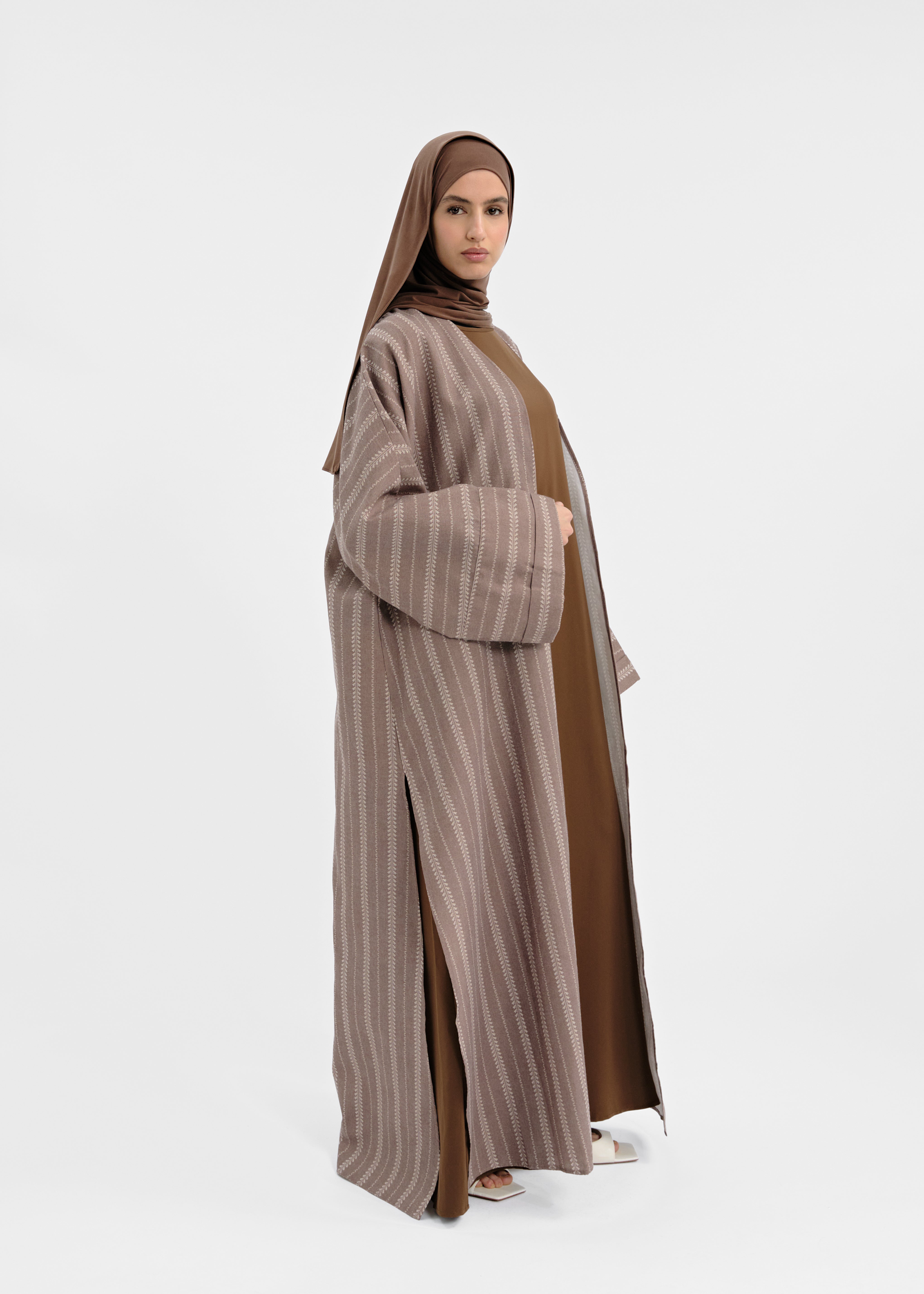 Abaya set Douiret marron