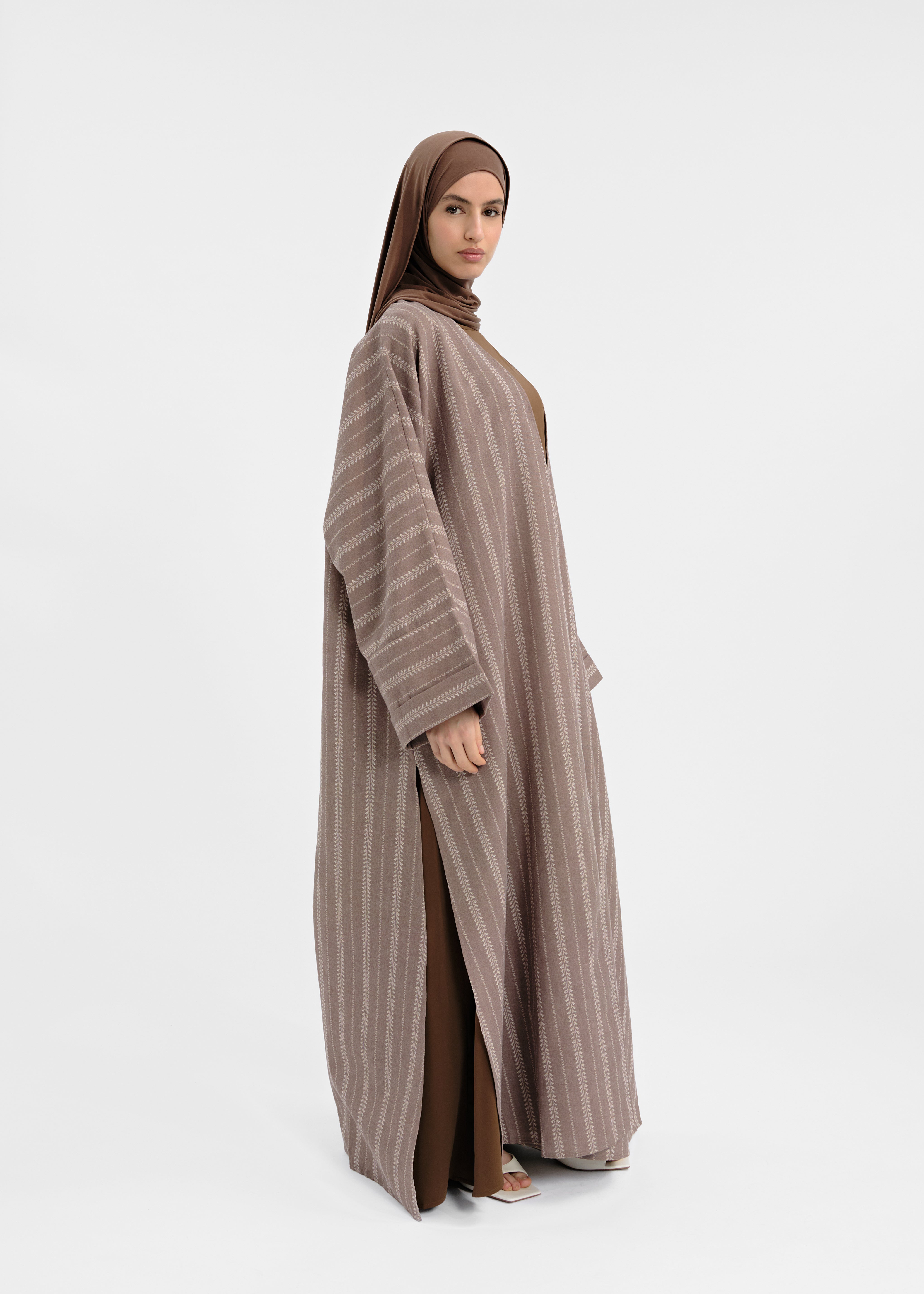 Abaya set Douiret marron