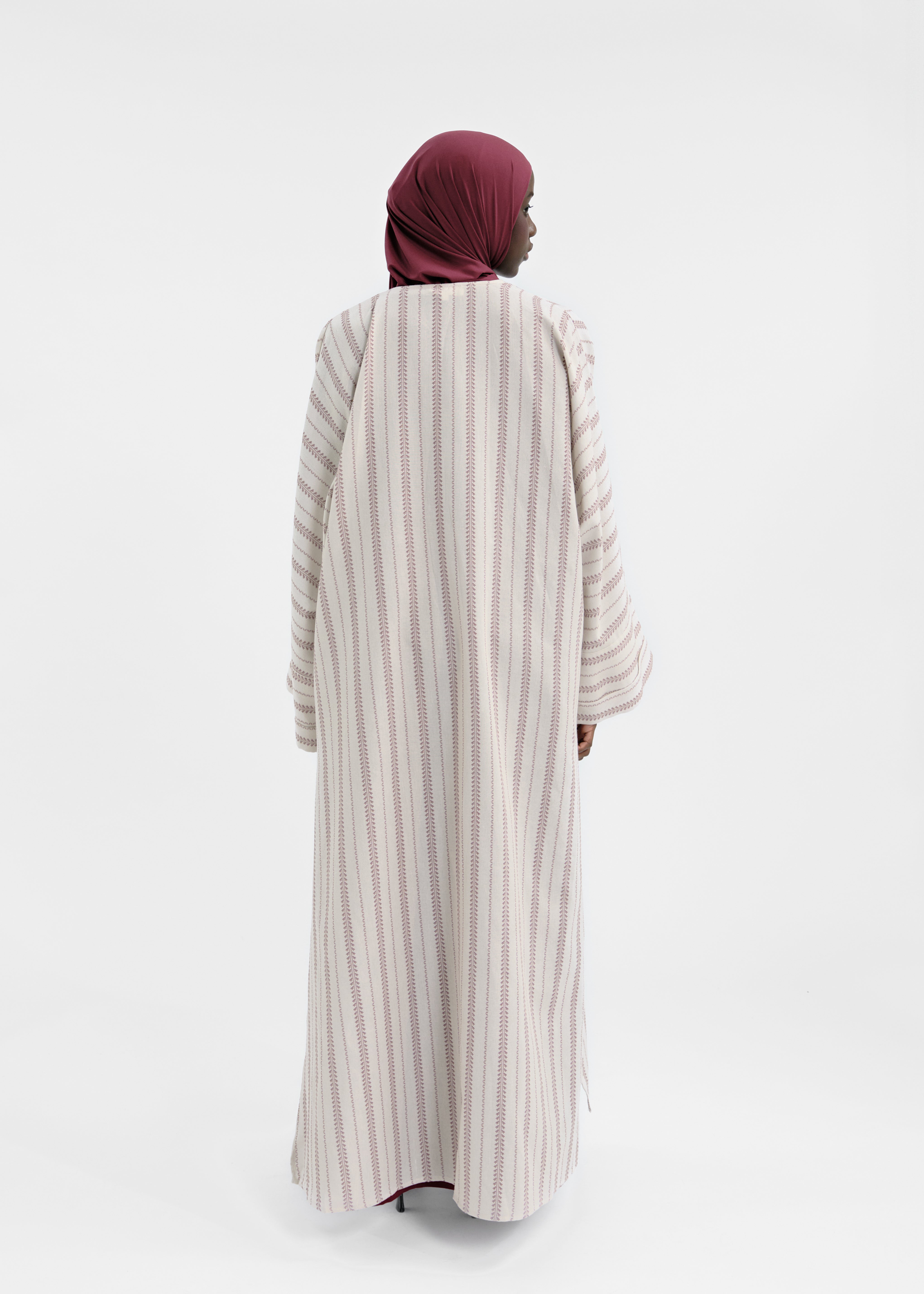 Abaya set Douiret bordeaux