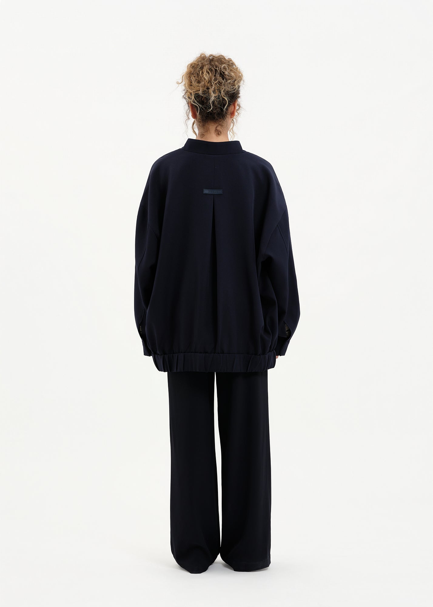 Bomber oversize bleu marine
