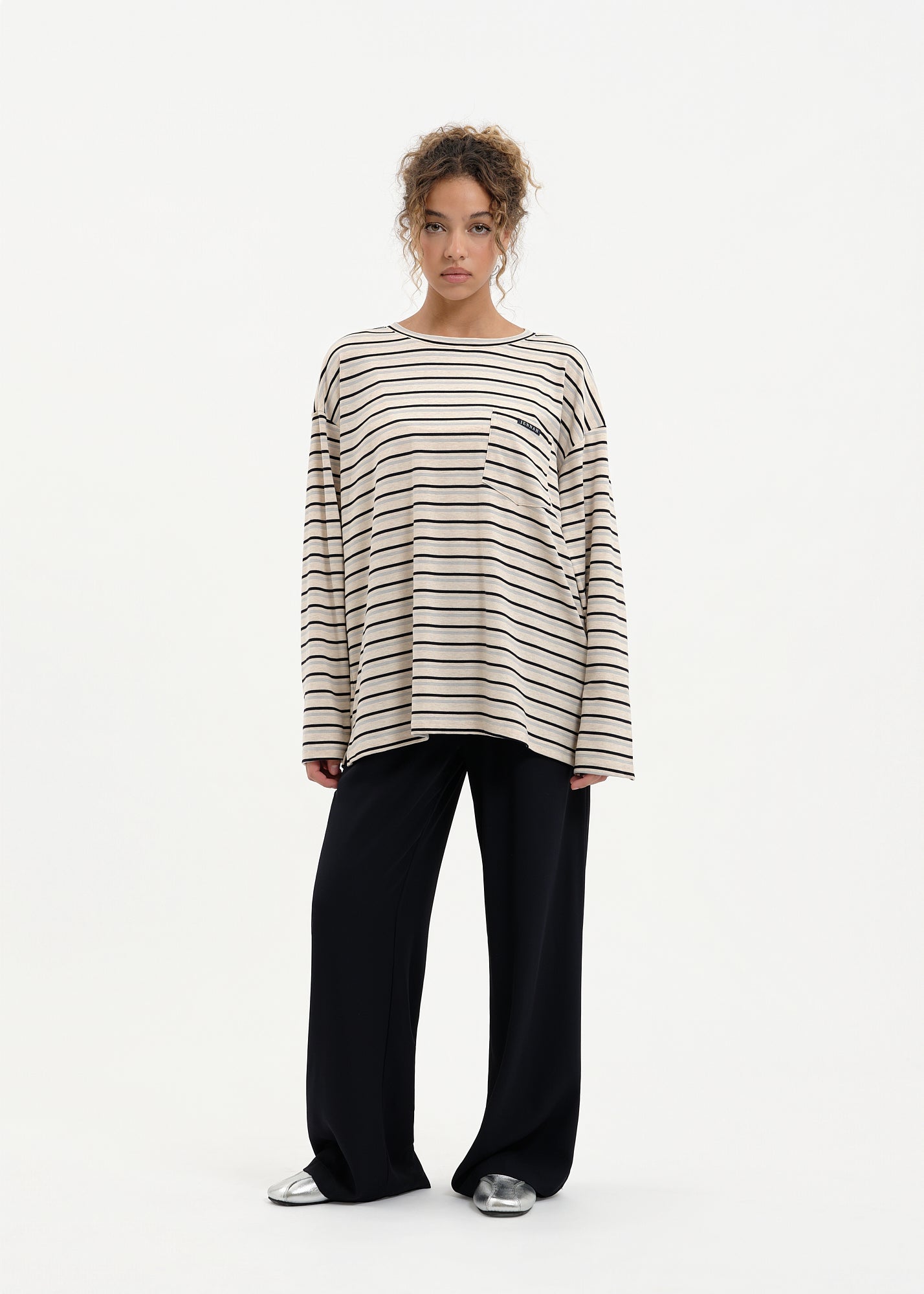 T-shirt slouchy bleu marine