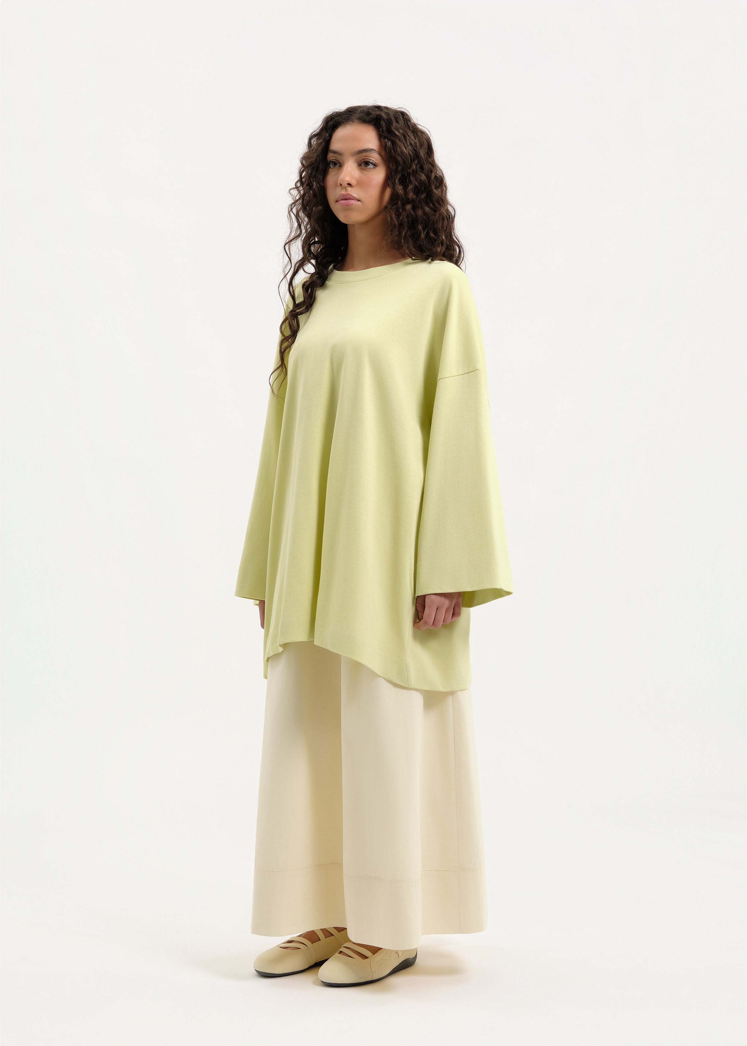 T-shirt oversize sauge