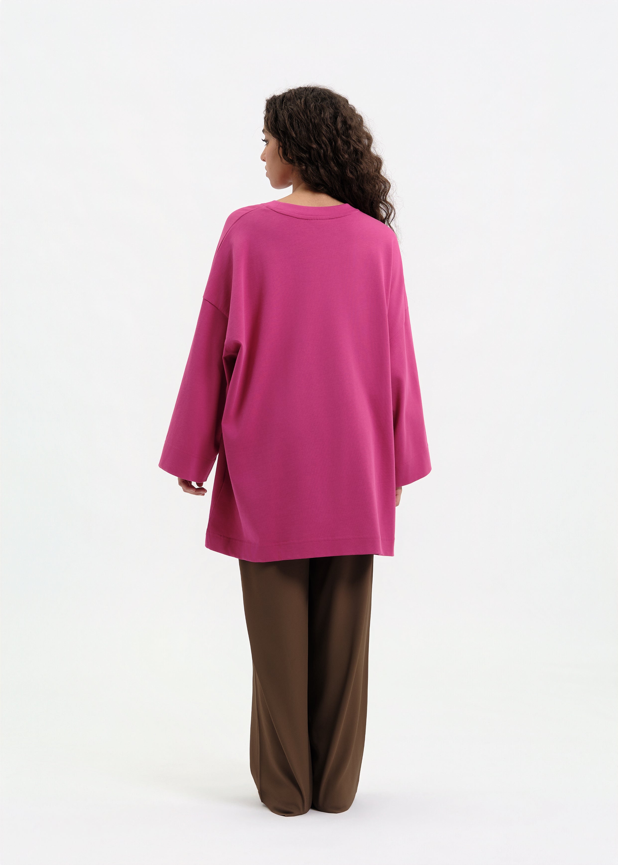 T-shirt oversize fushia