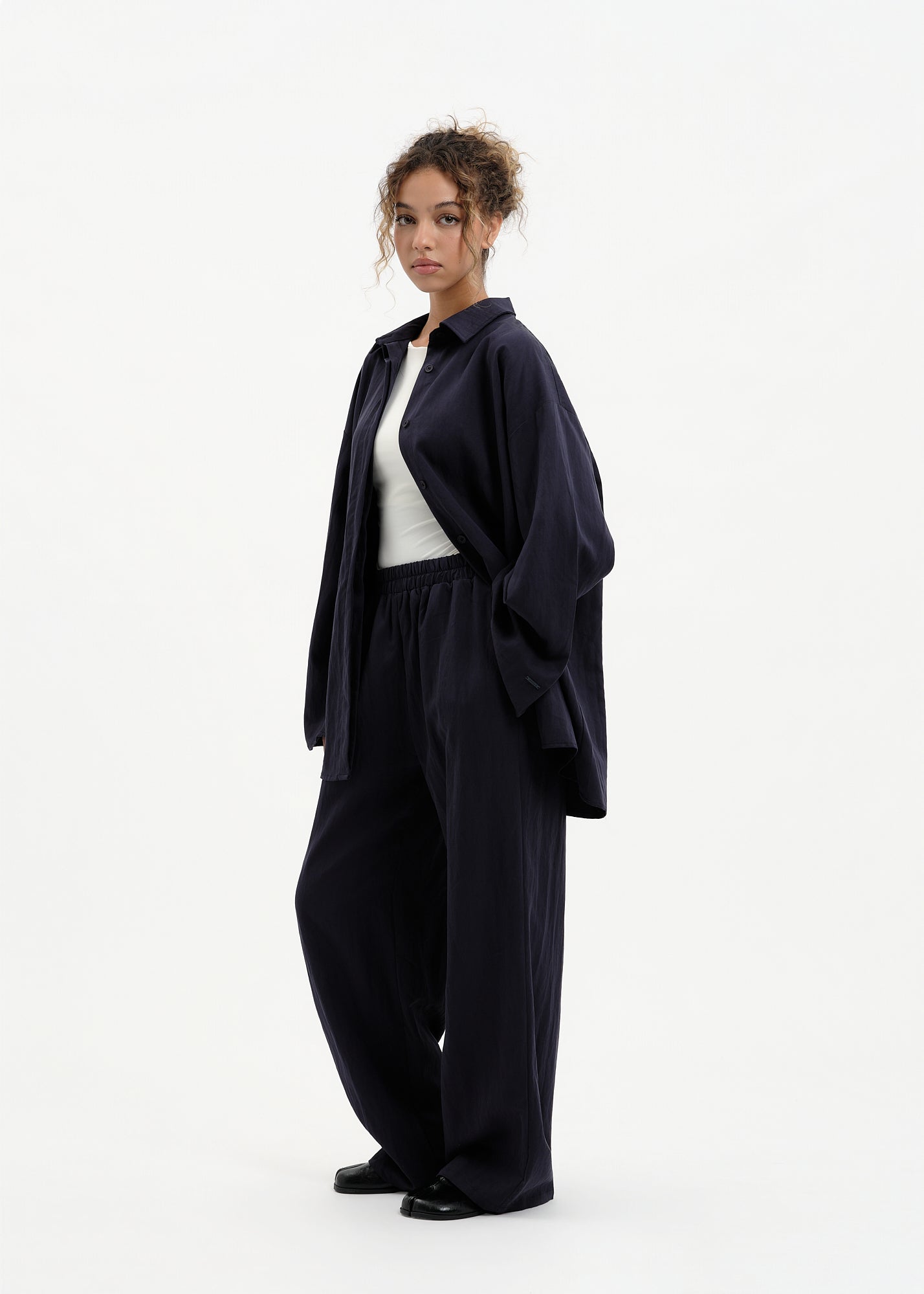 Pantalon casual bleu marine