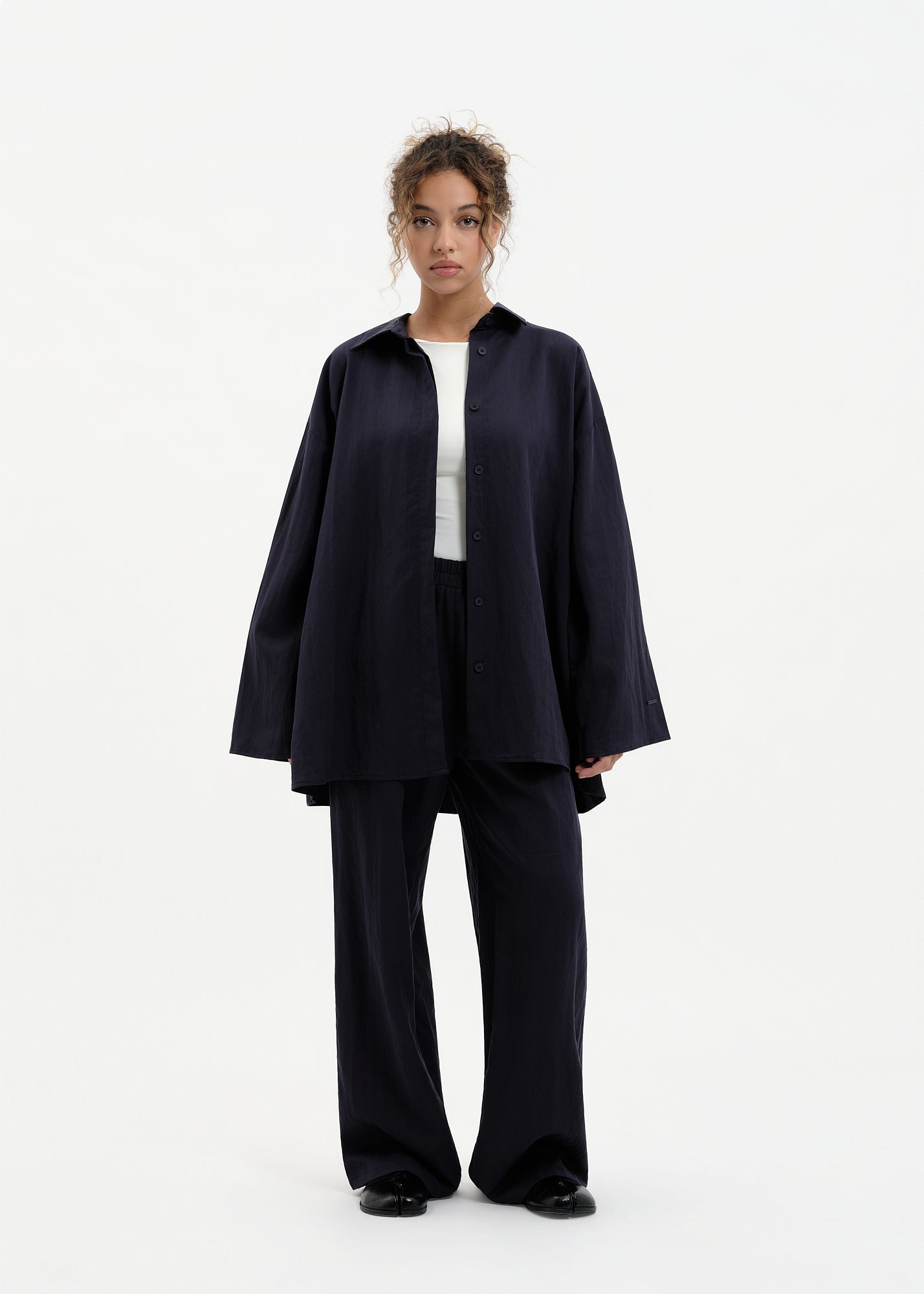 Pantalon casual bleu marine