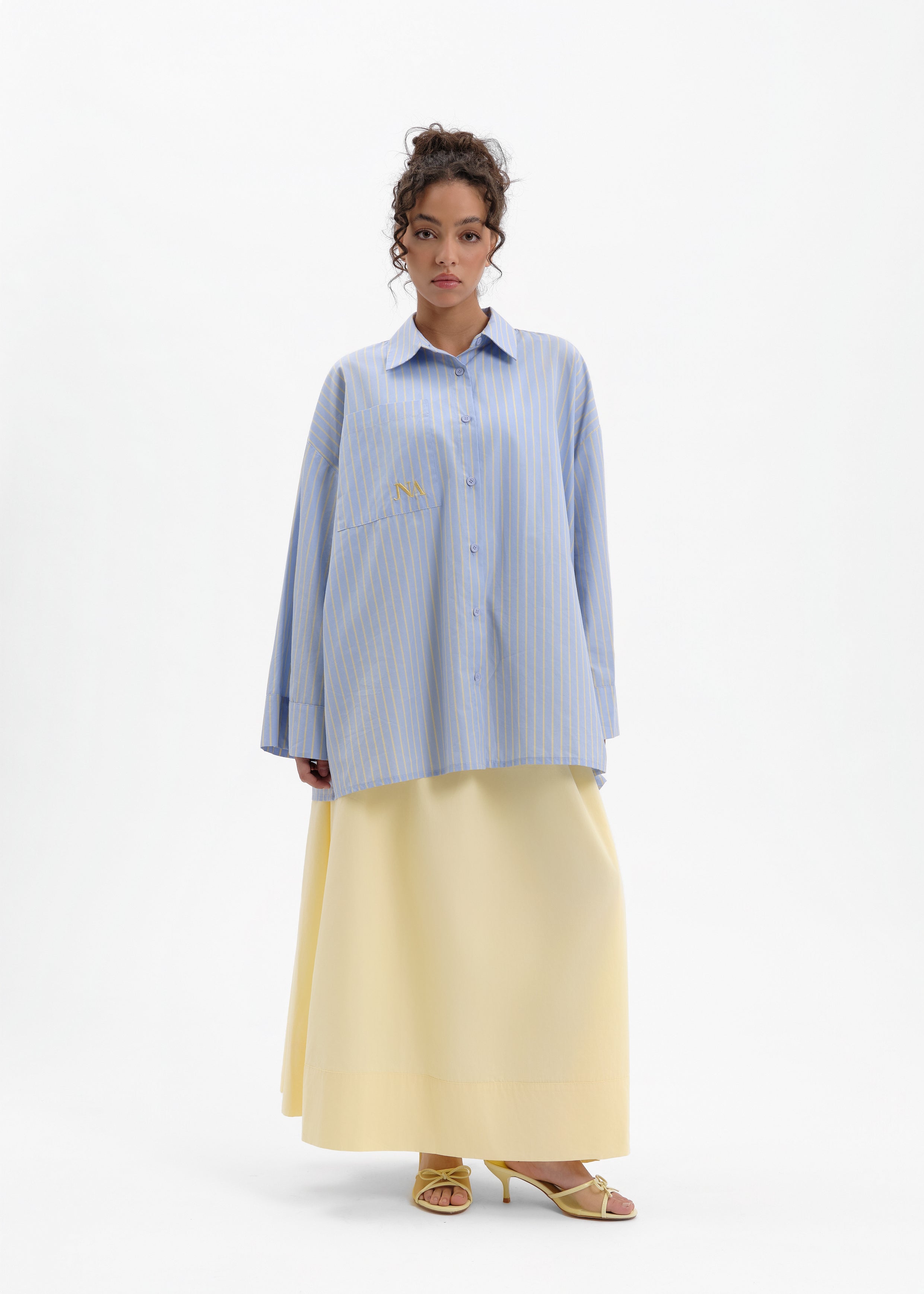 Stripped shirt blue/yellow