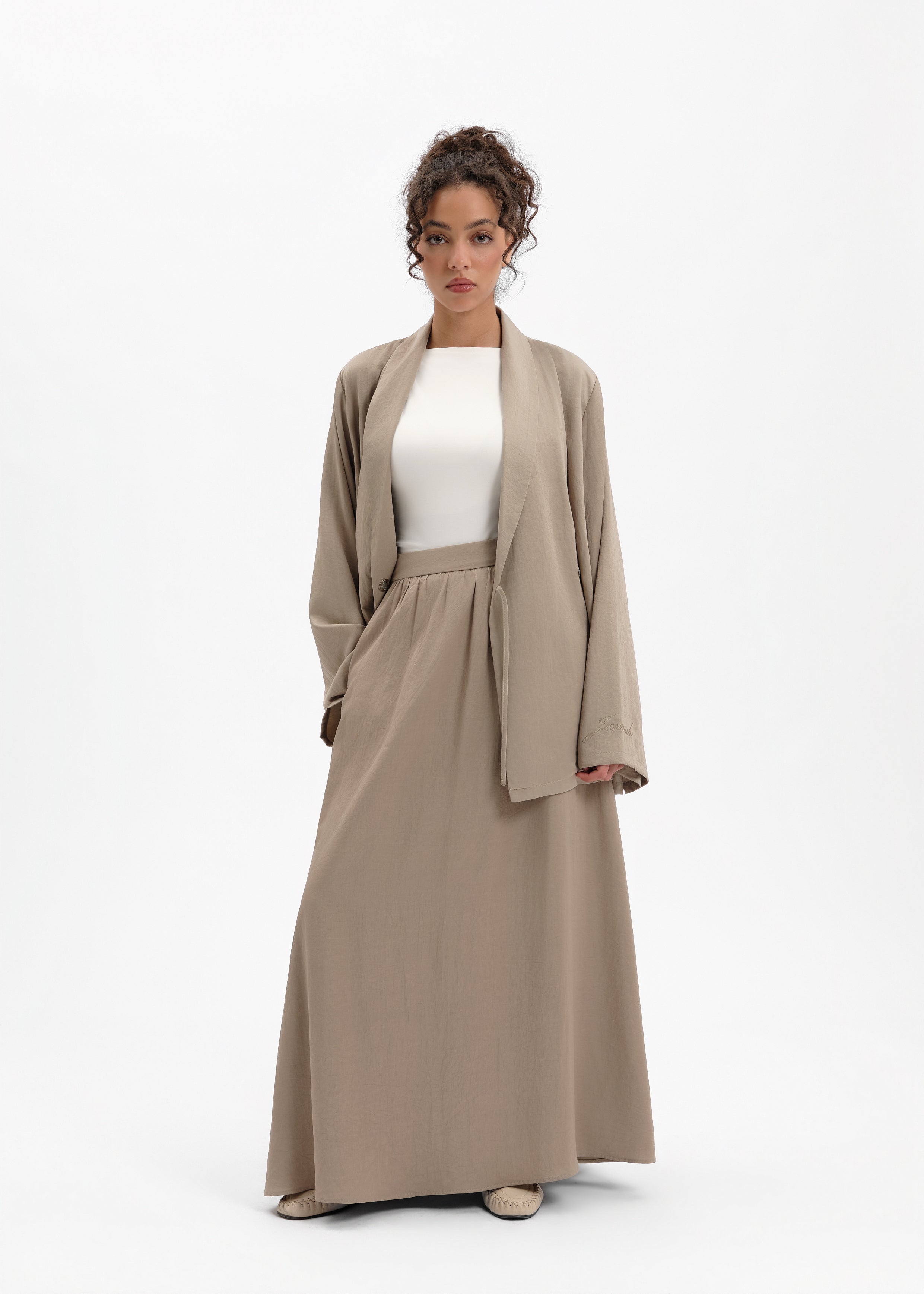 Ora skirt taupe