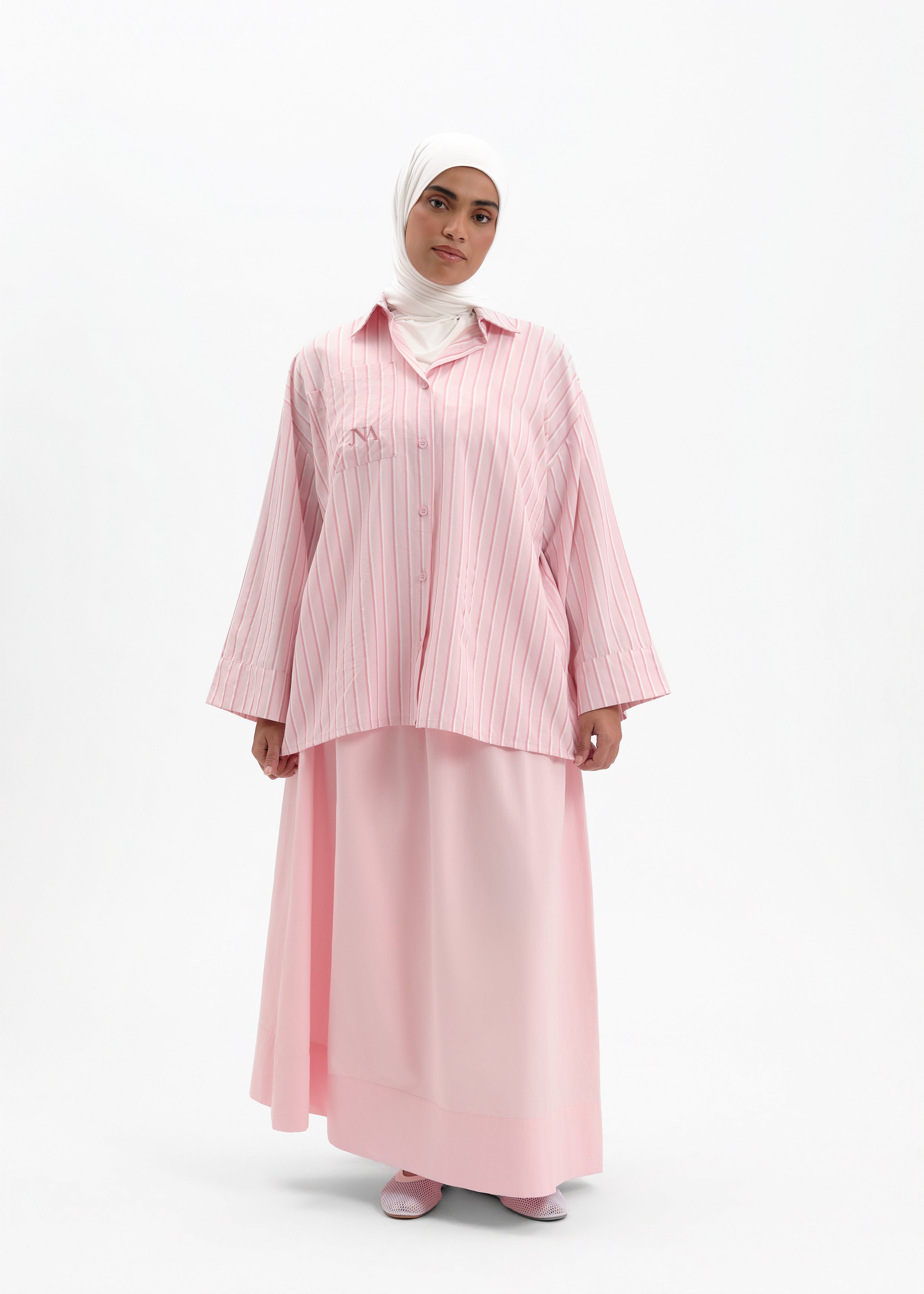 Oversized skirt summer pinky