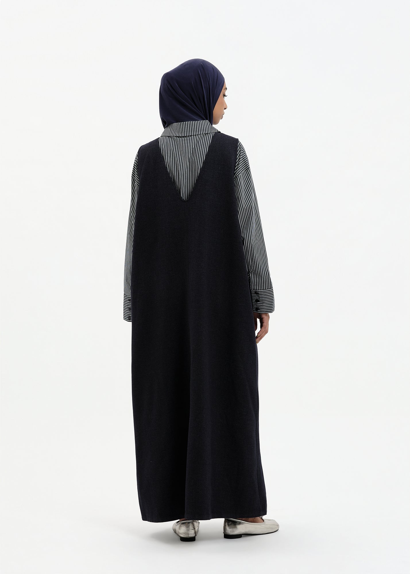 Robe sans manches bleu marine