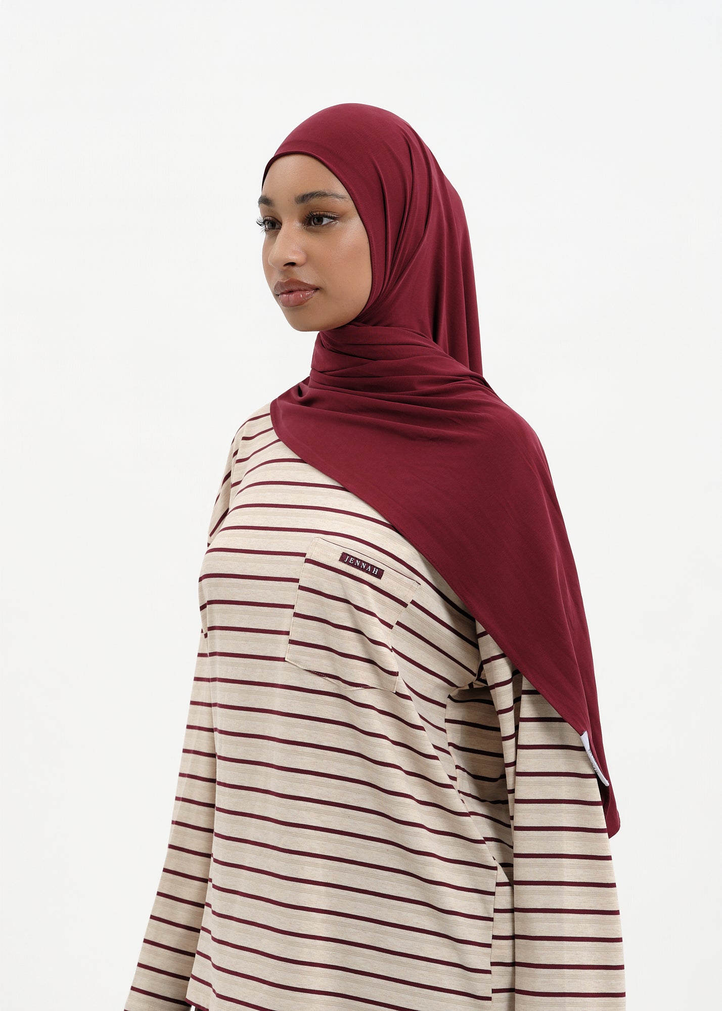 Jersey breath burgundy