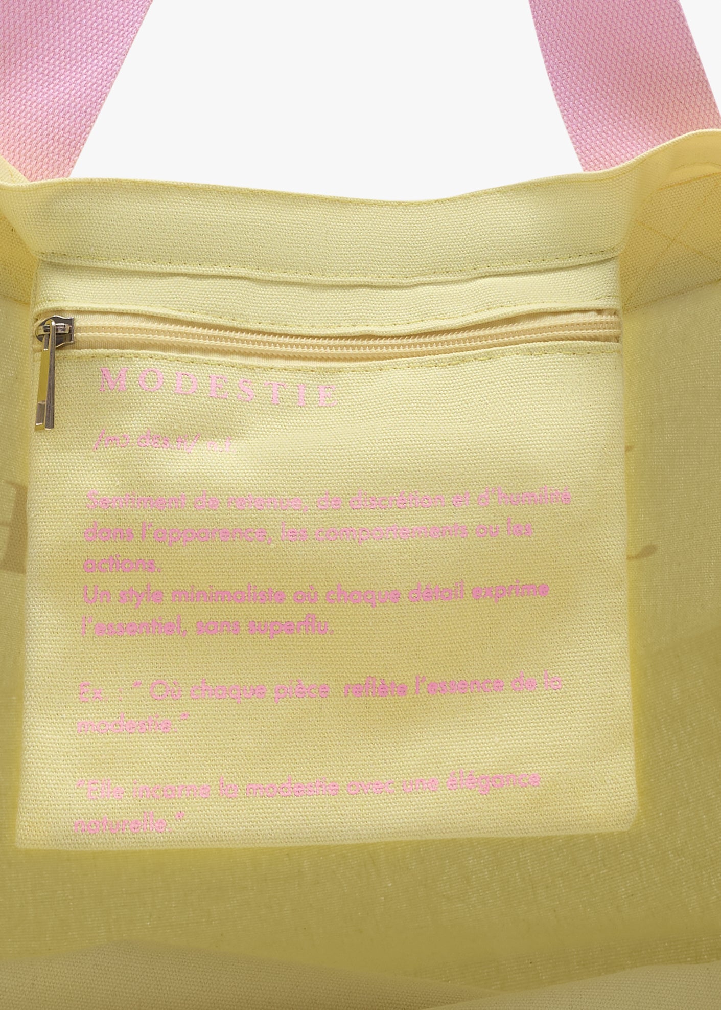 Tote bag jennah jaune et rose