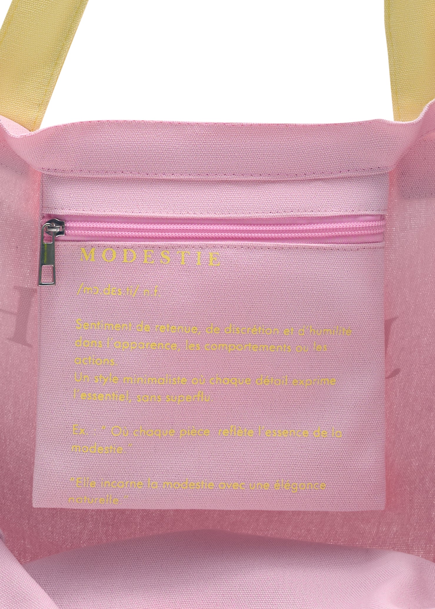 Tote bag jennah rose et jaune
