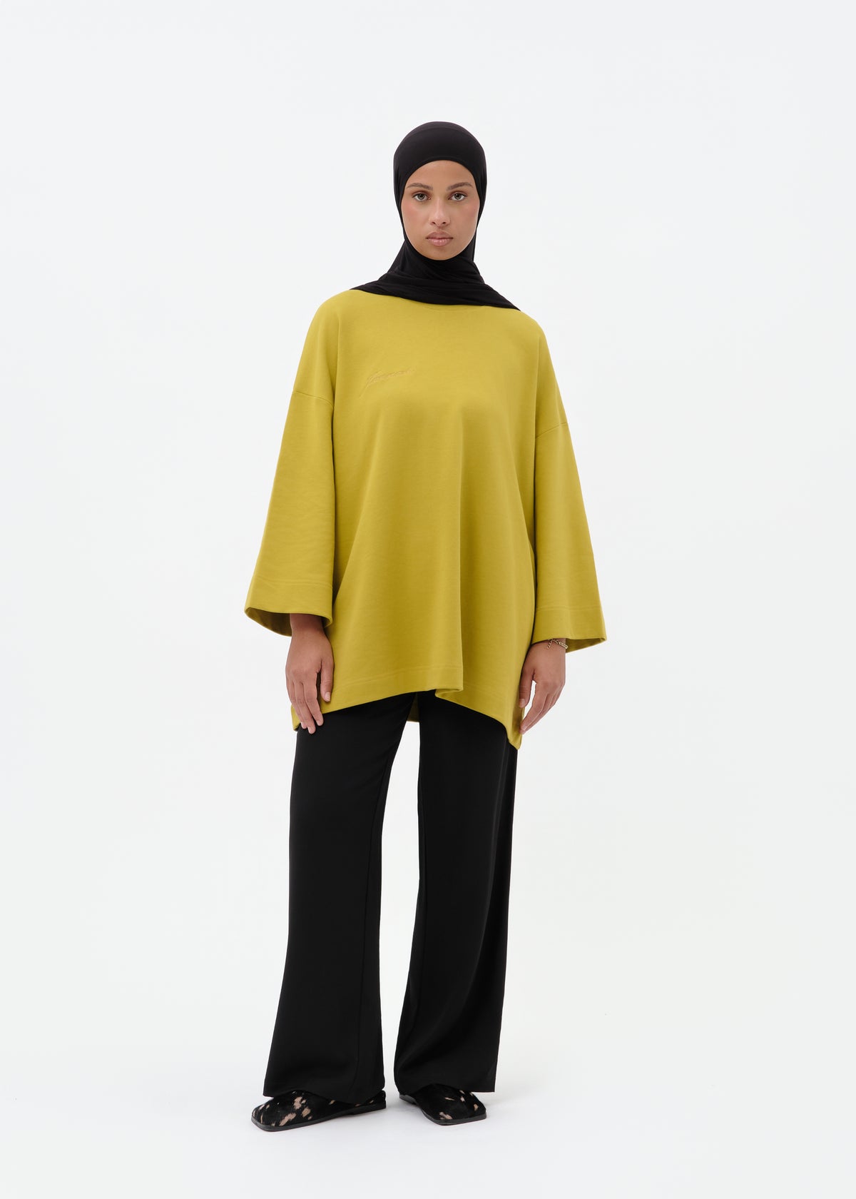 T-shirt oversize anis