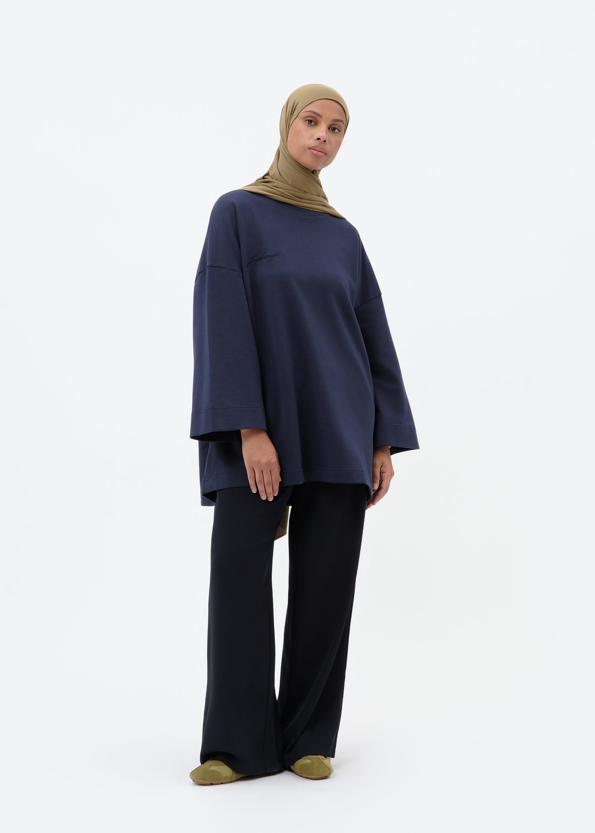 T-shirt oversize navy