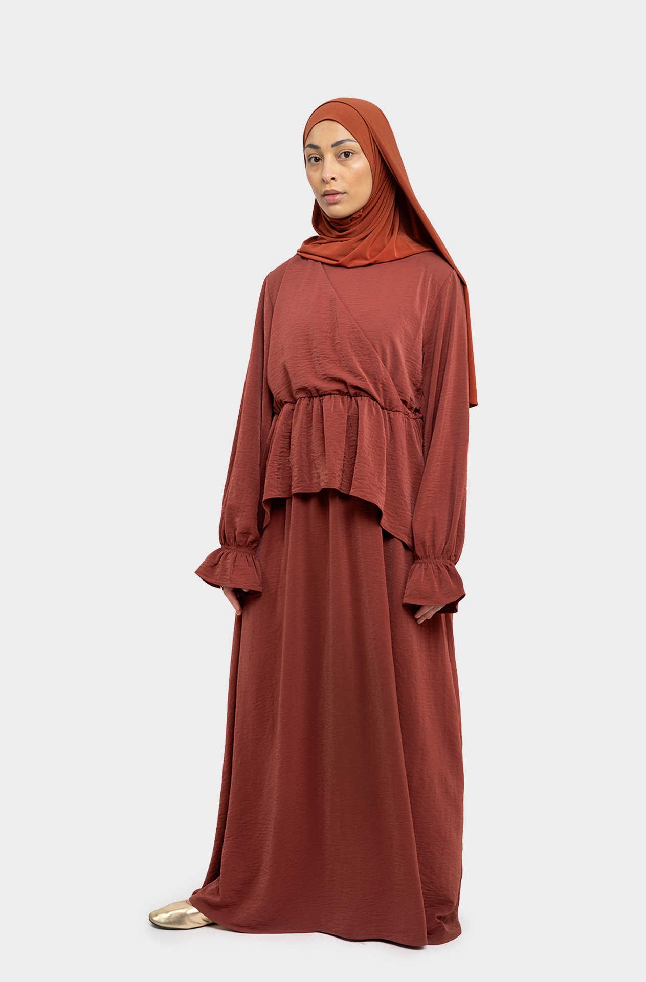 Burgundy Raya dress