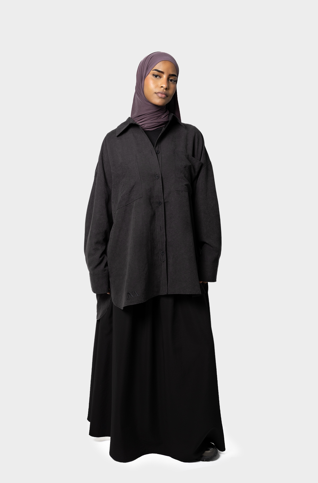 La chemise oversize noir