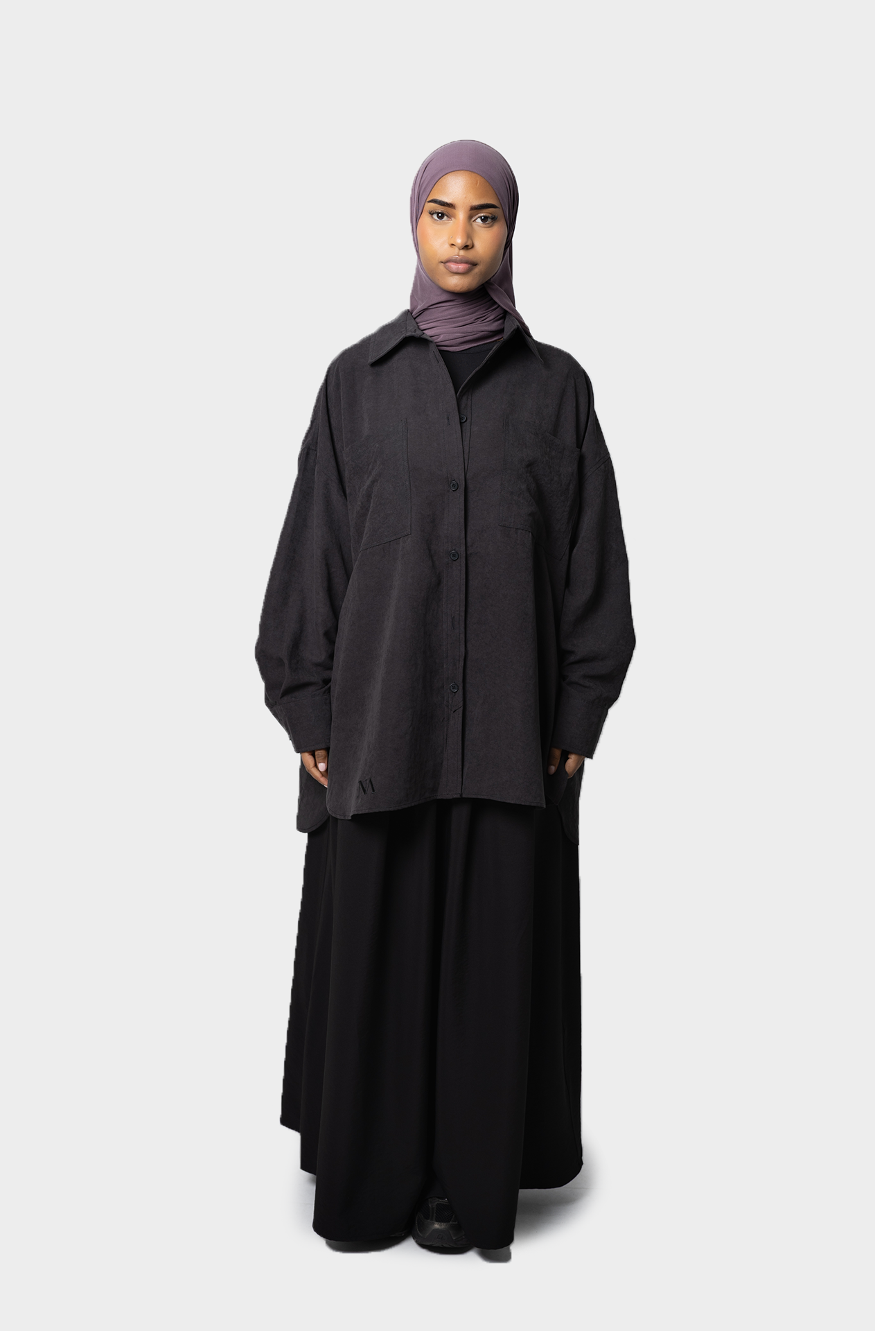 La chemise oversize noir