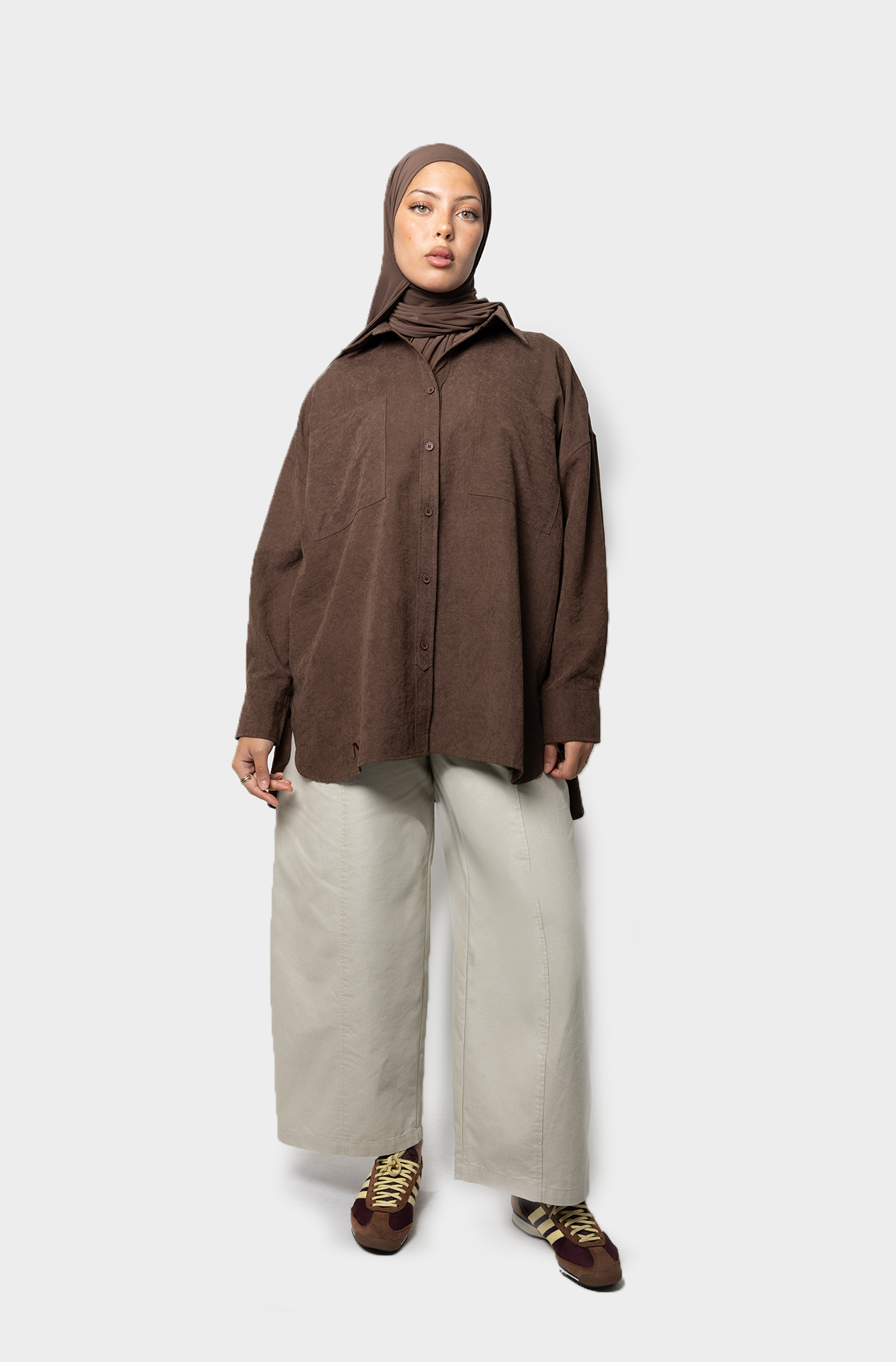 La chemise oversize cacao