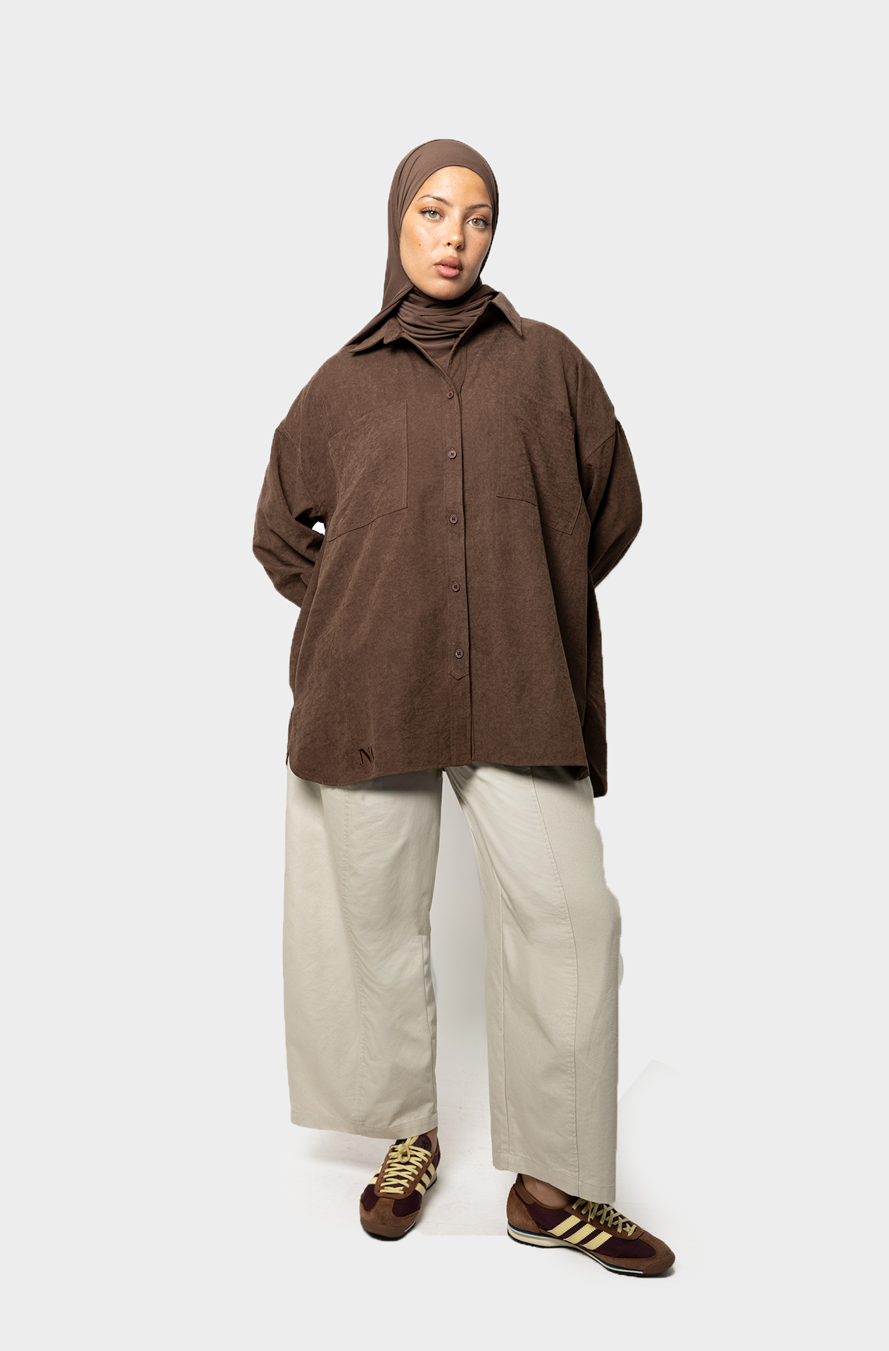 La chemise oversize cacao