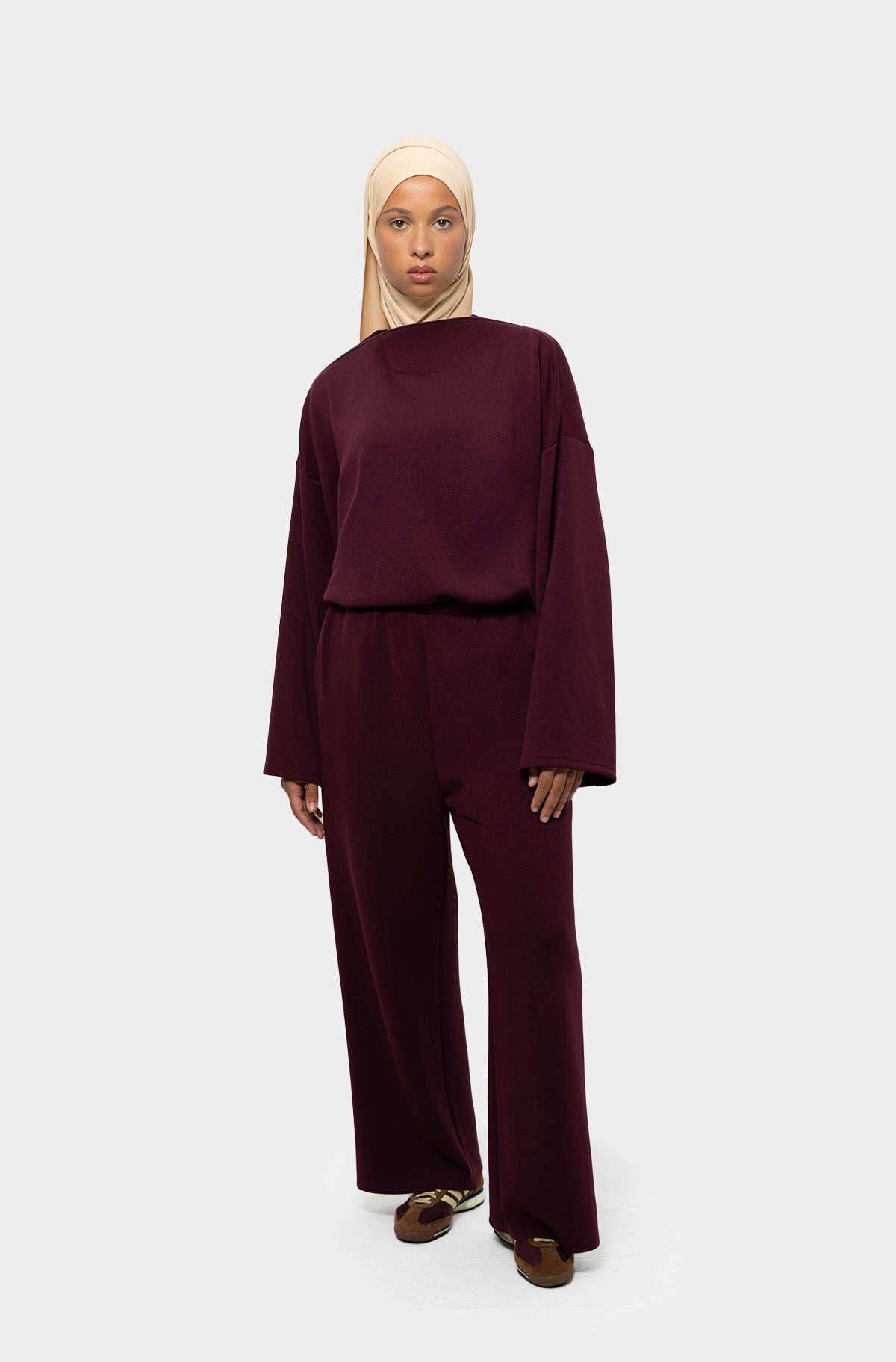 Pantalon Modal Burgundy