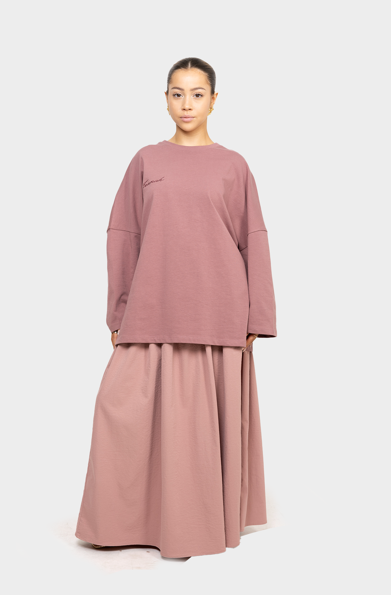T-shirt oversize rose gold