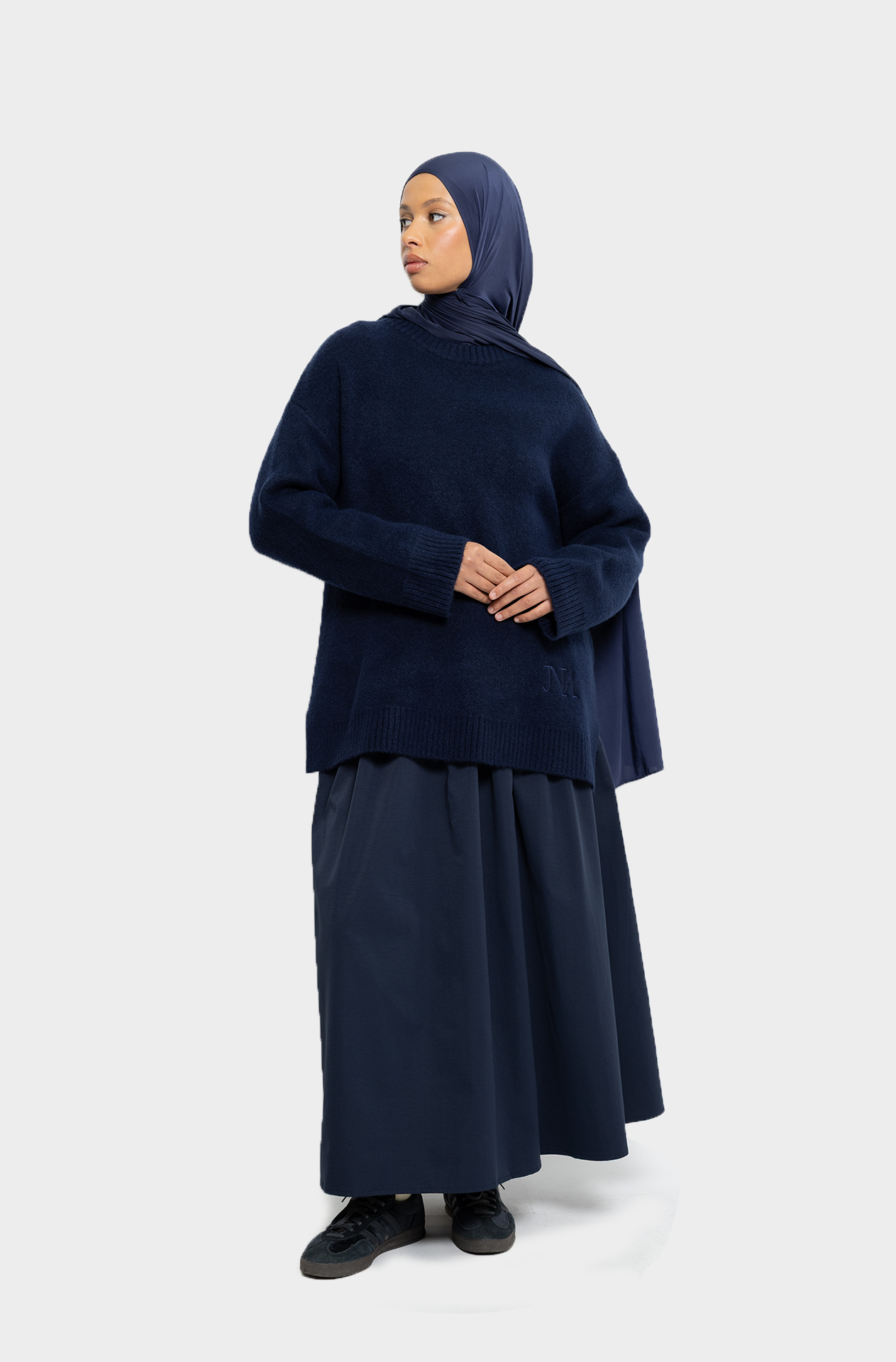 Pull oversize navy