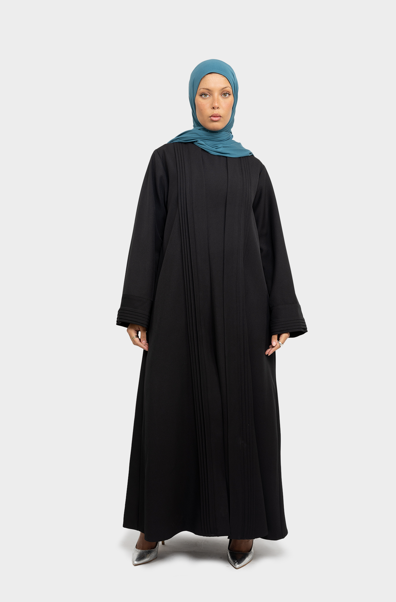 Loujain II black abaya set 