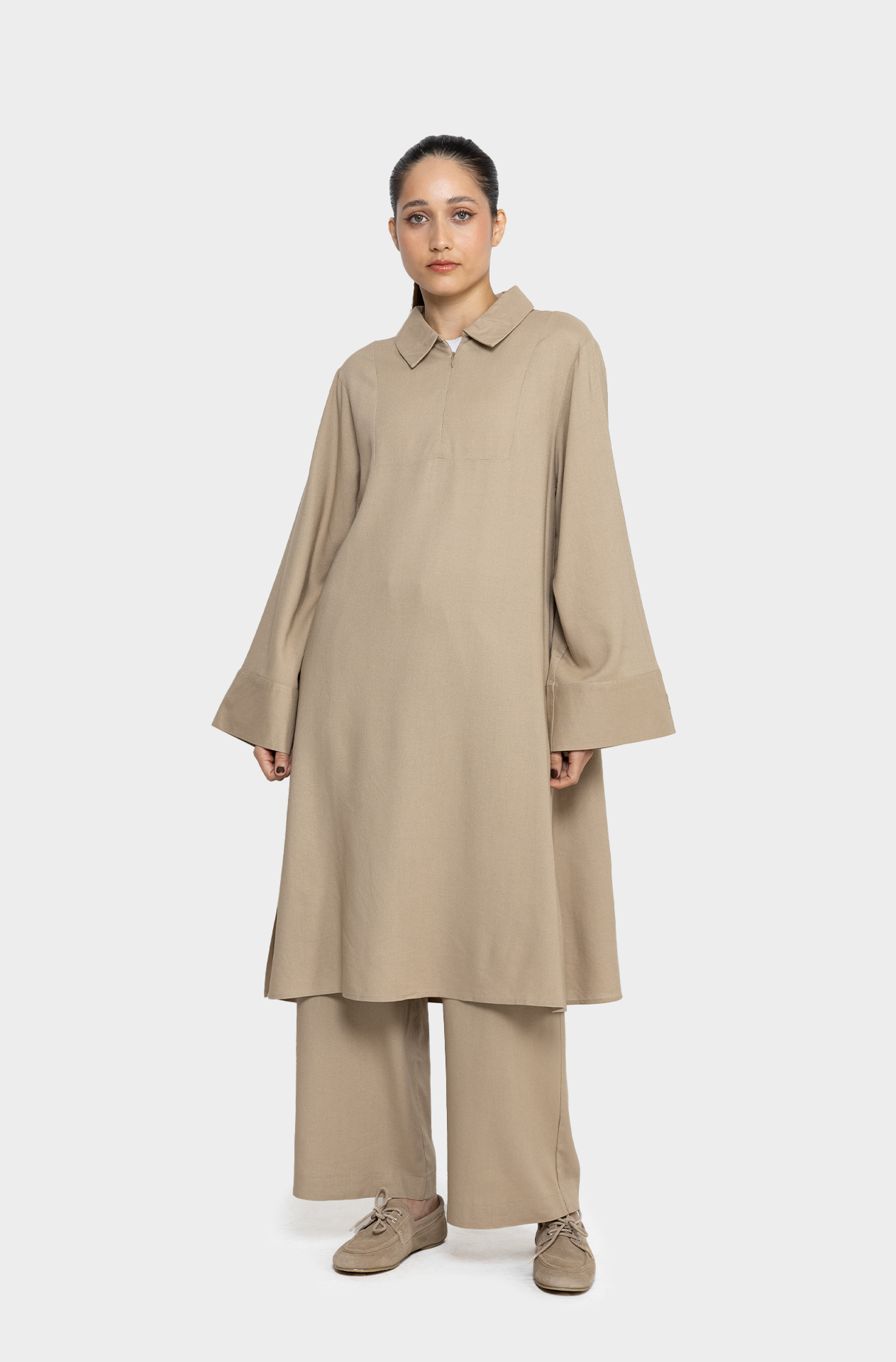 Tunique linen taupe