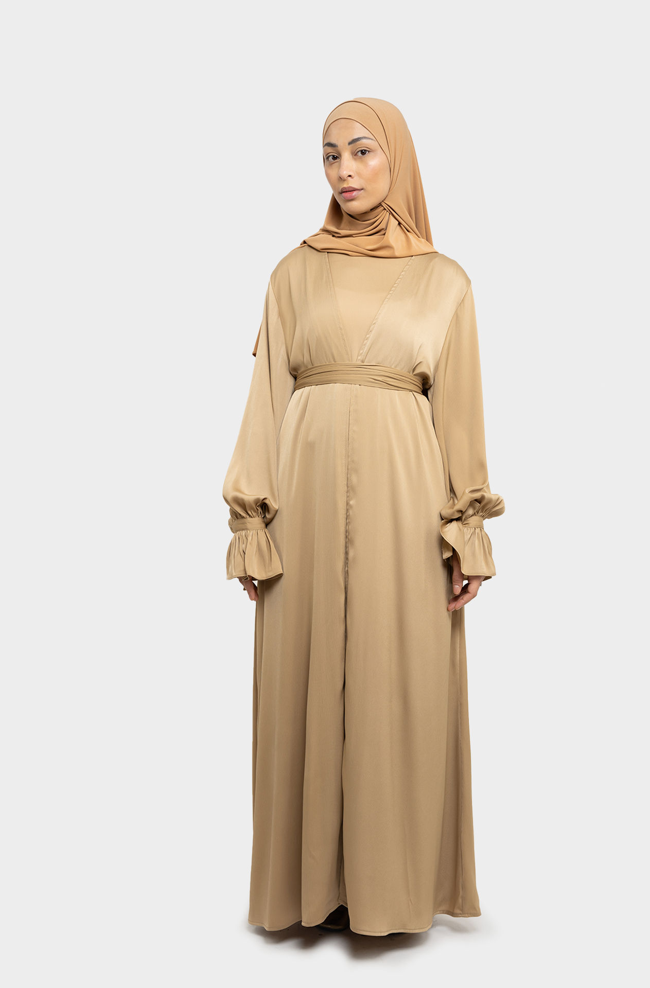 Dilek sand abaya set 