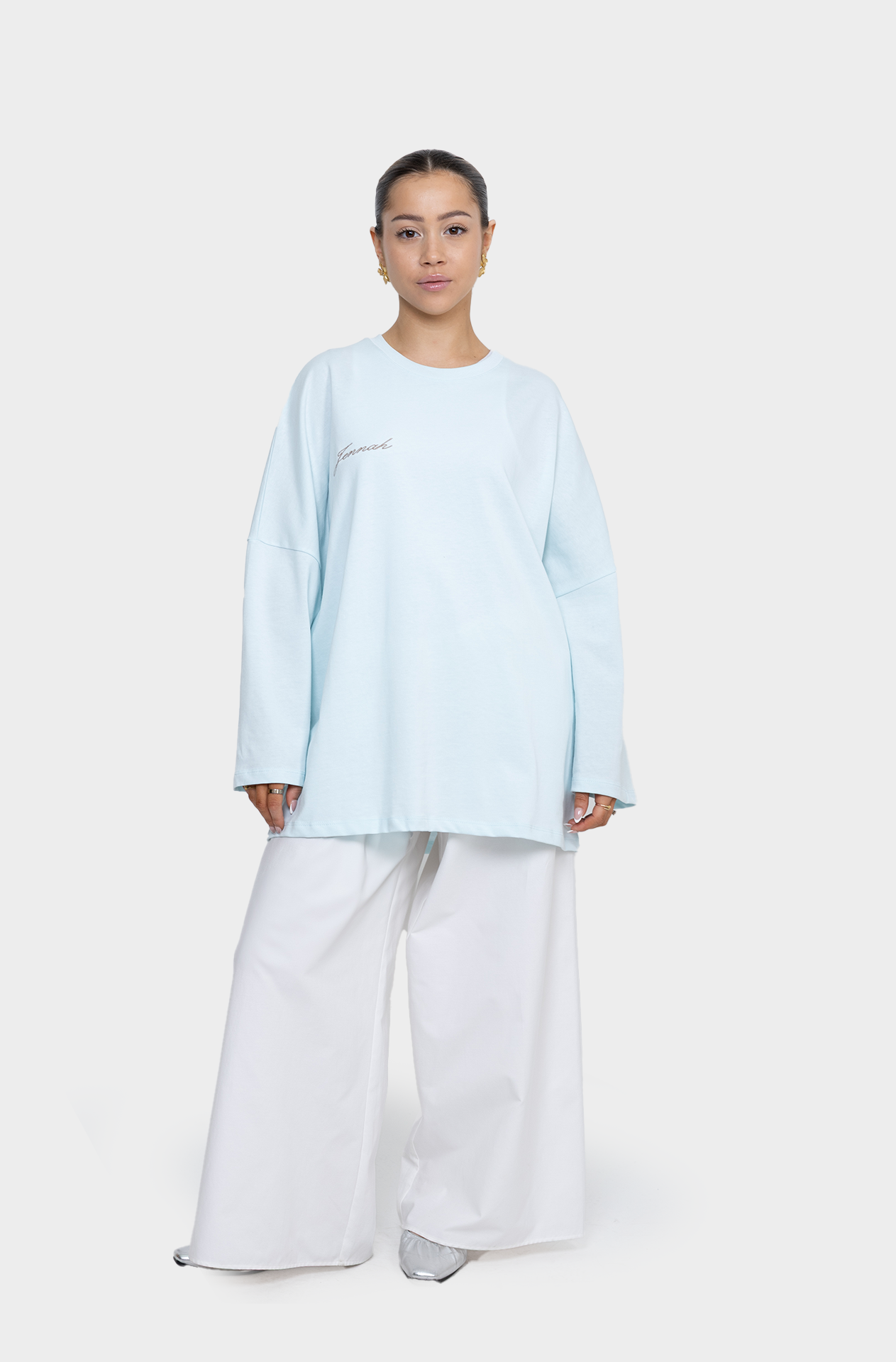 T-shirt oversize ciel