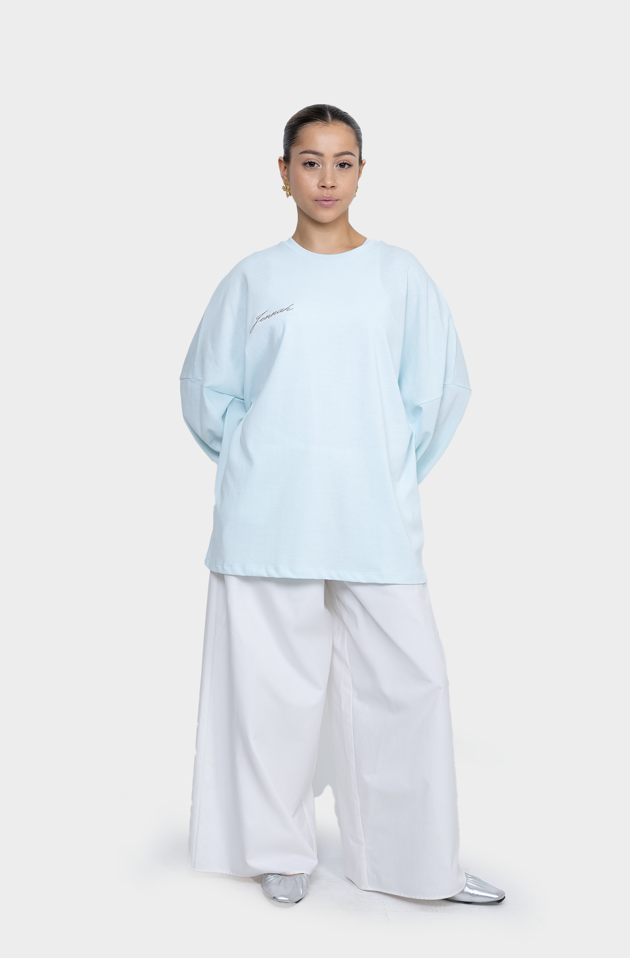 T-shirt oversize ciel
