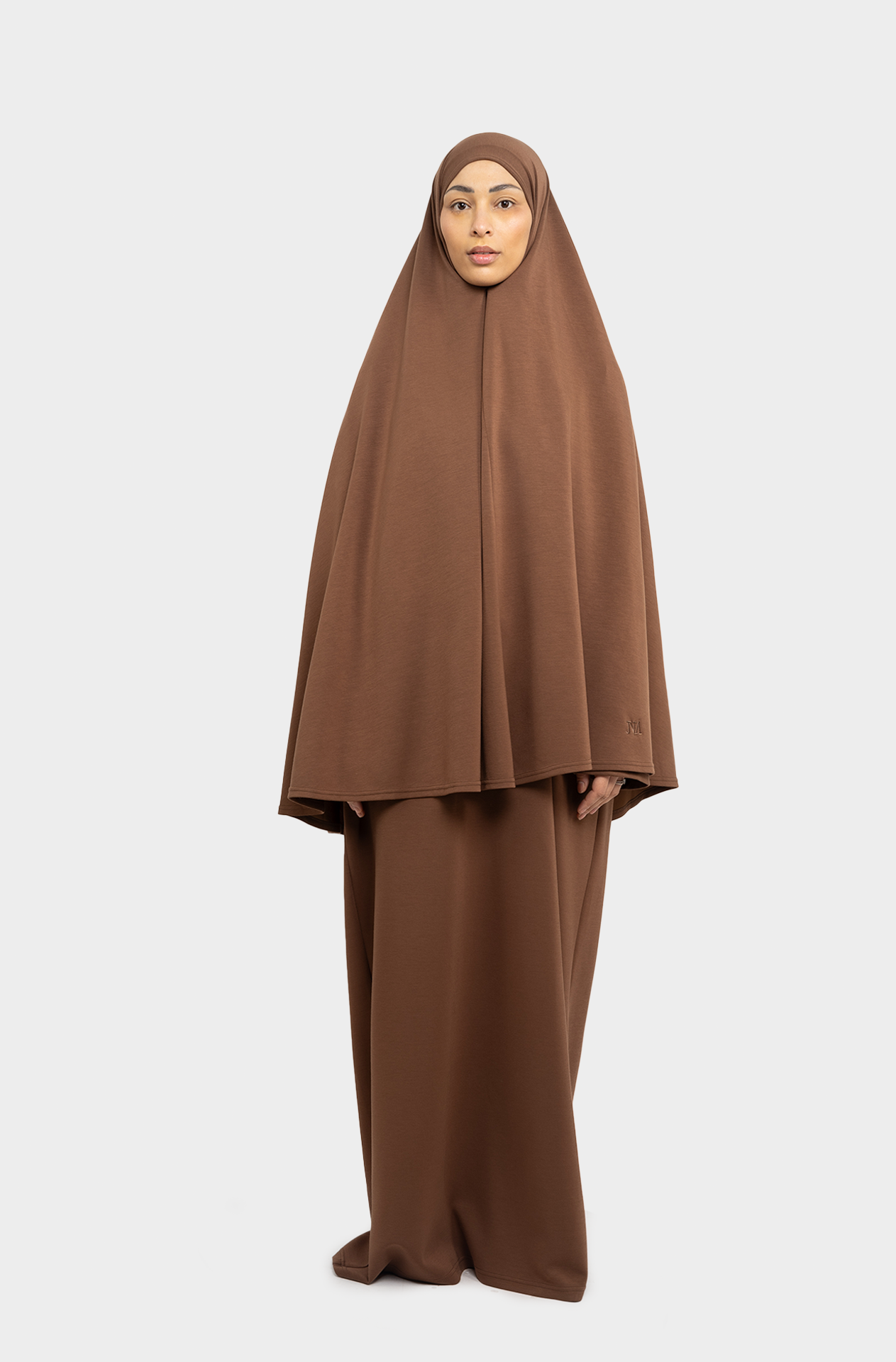 Tahara chocolate abaya khimar set 