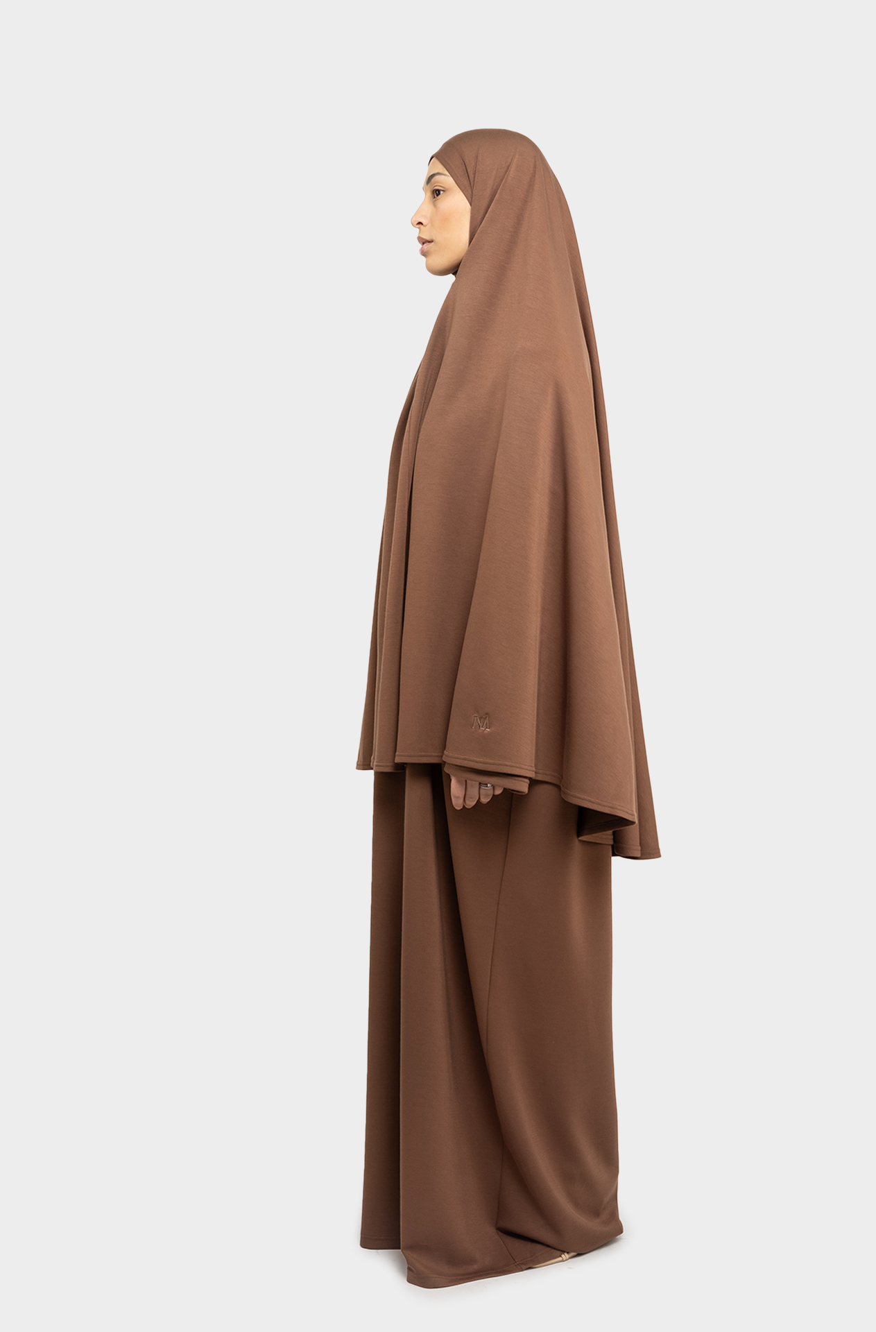 Tahara chocolate abaya khimar set 