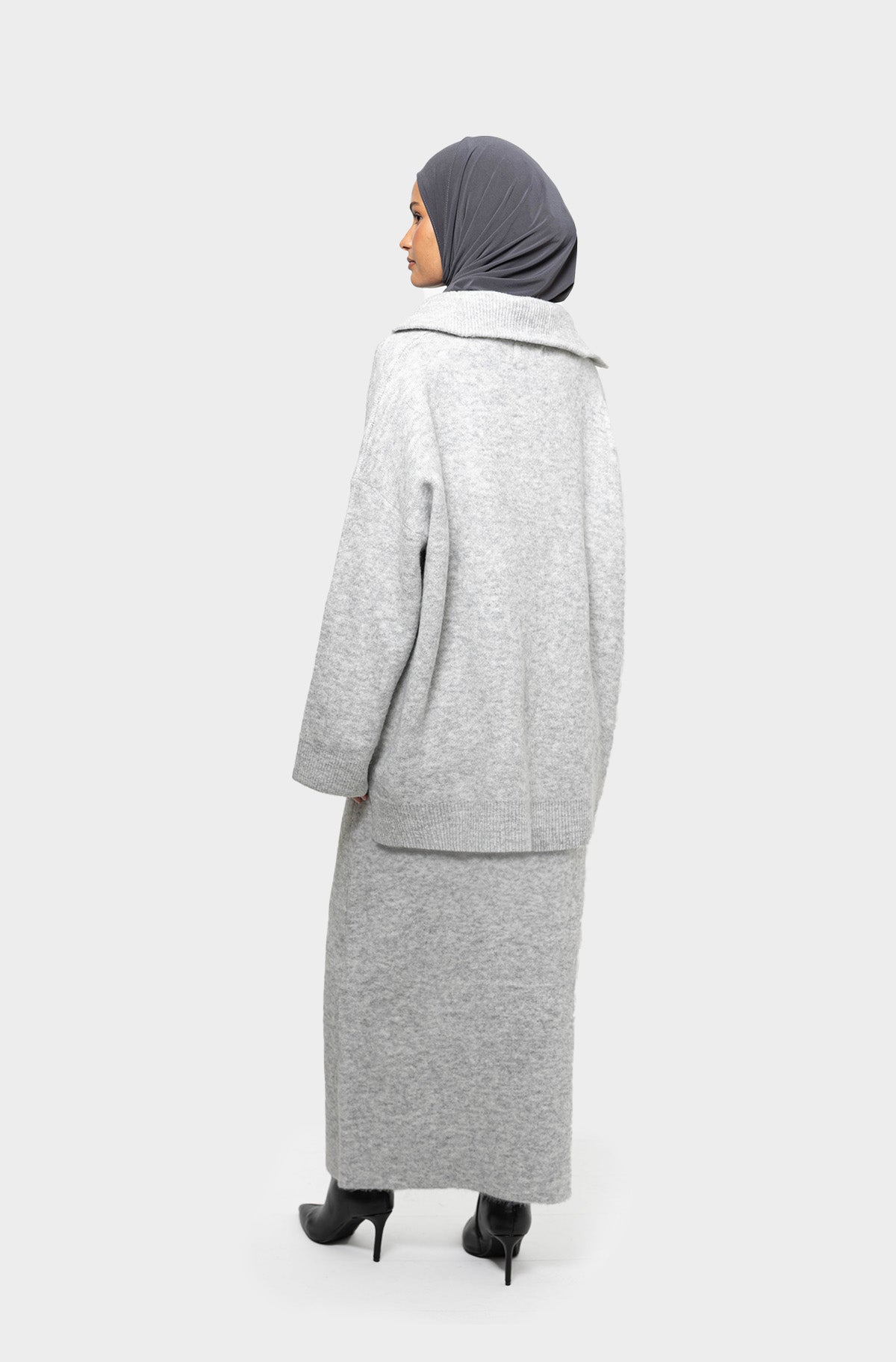 Ensemble jupe col zip nuage