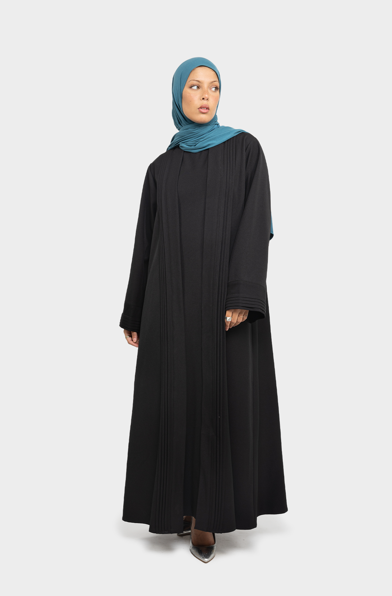 Loujain II black abaya set 