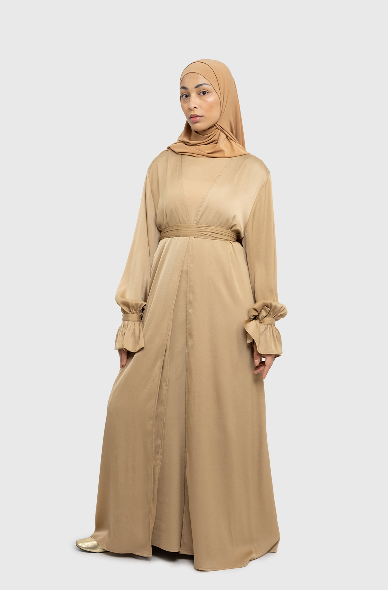 Dilek sand abaya set 