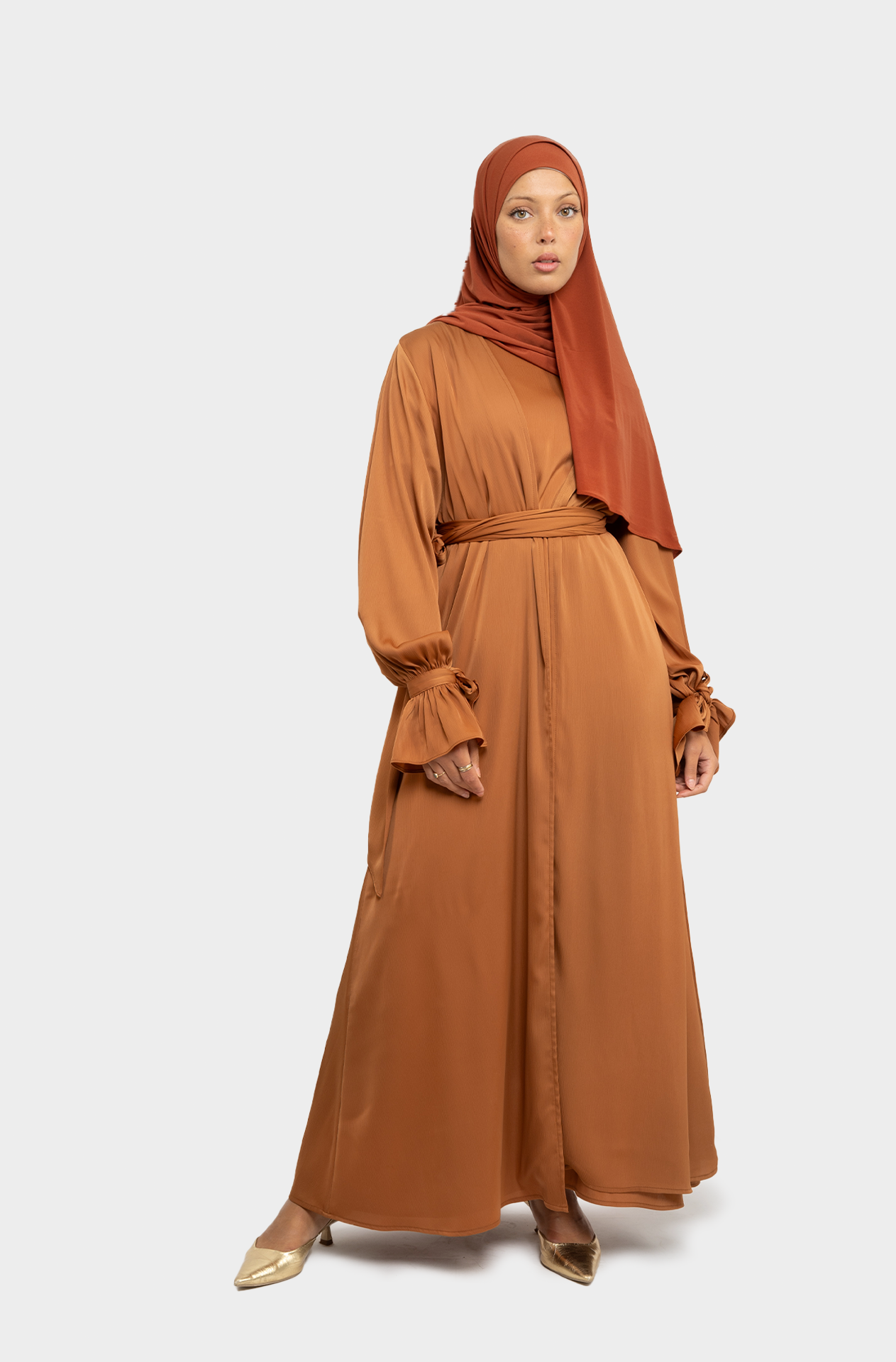 Dilek rust set abaya 