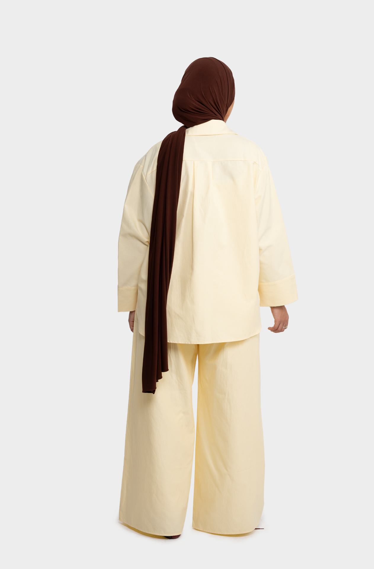 Pantalon oversize coton lime