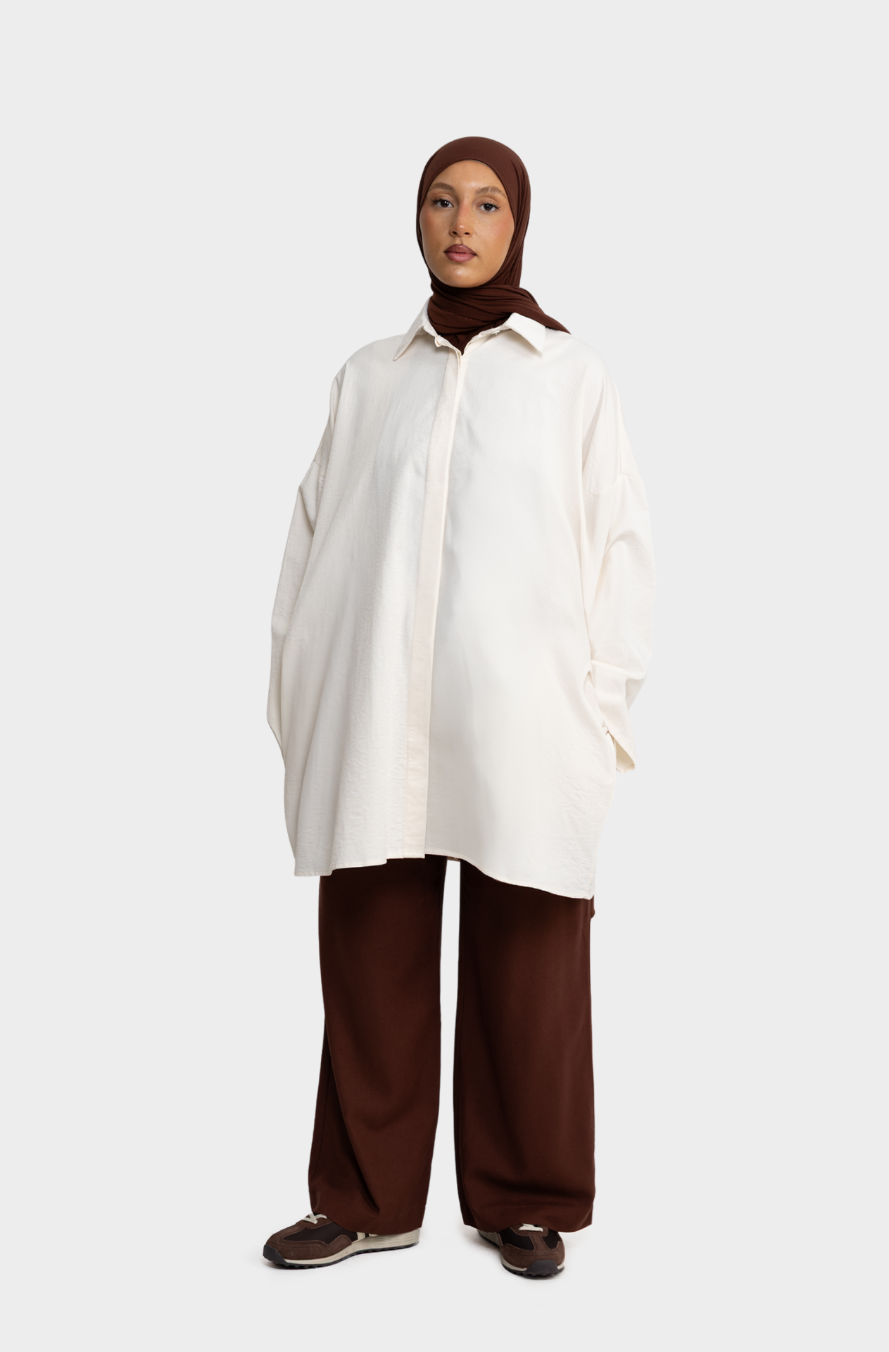 Ecru cotton shirt
